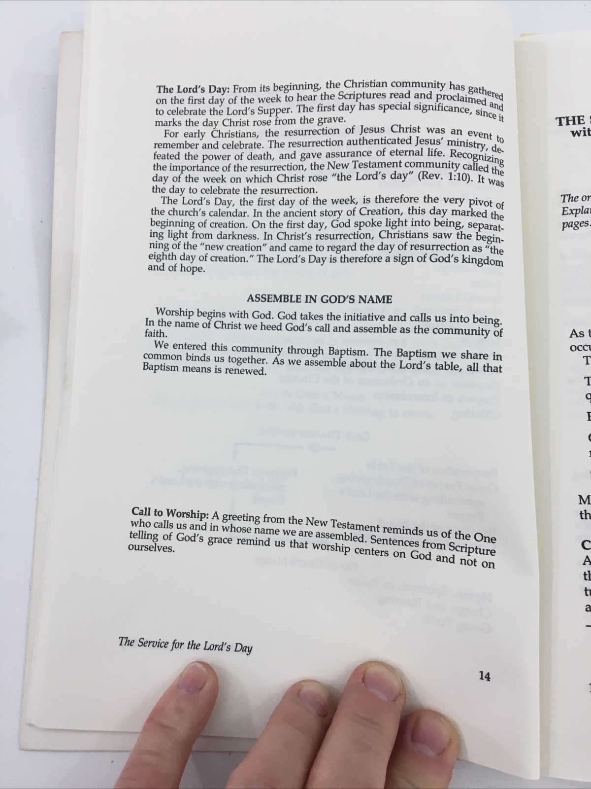 The Service For The Lord’s Day – Westminster Press (Paperback, 1984)