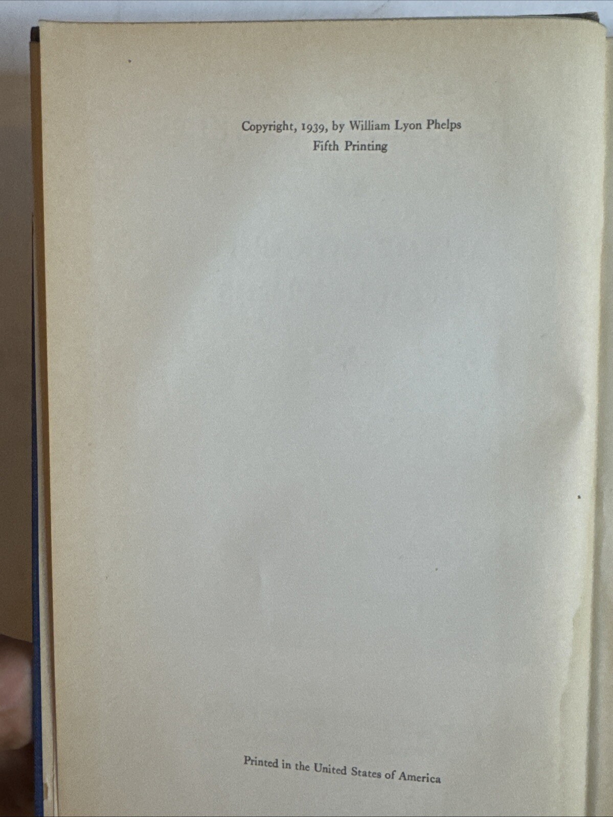 William Lyon Phelps Autobiography w/Letters 1939 HC Author Scholar & Critic B203