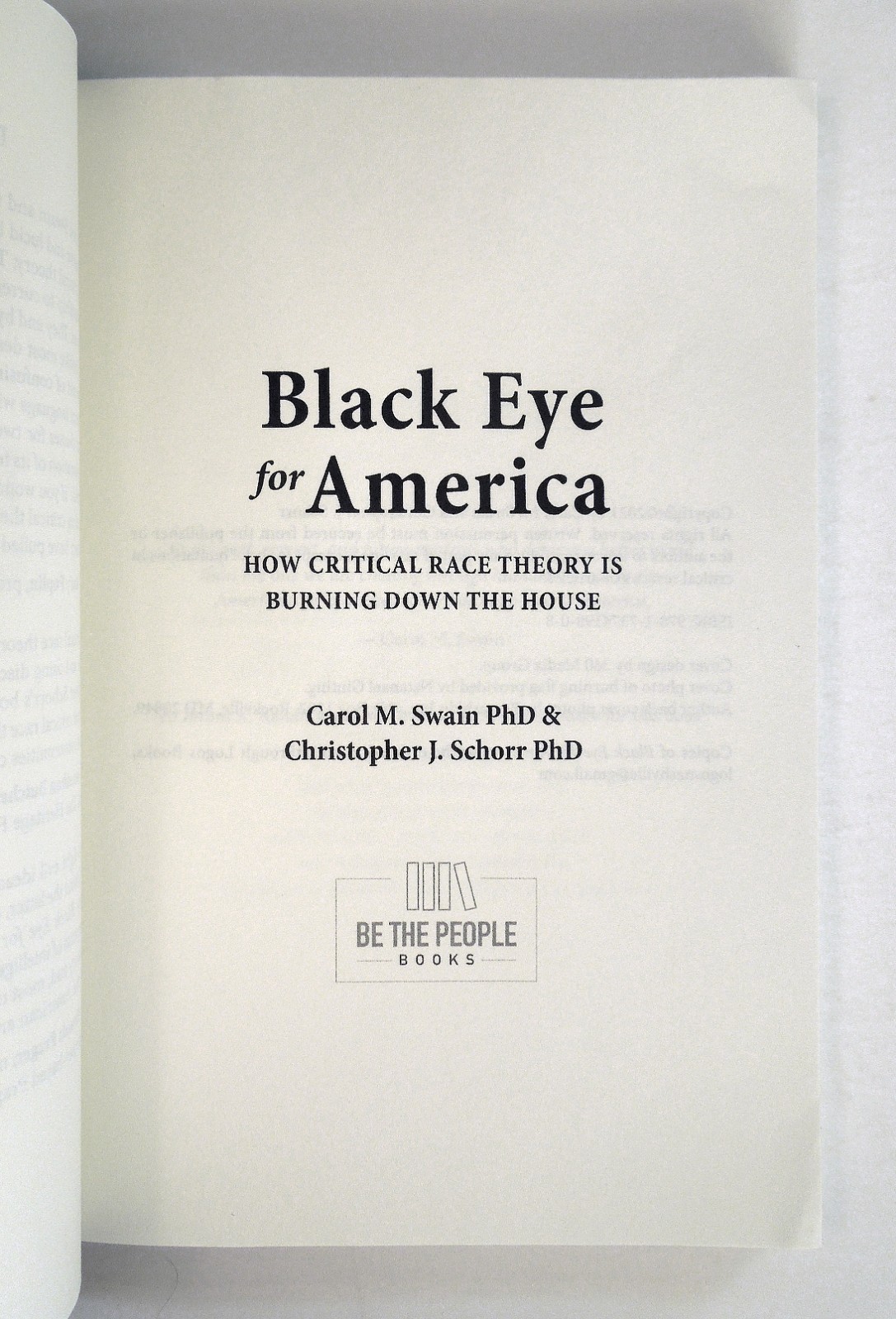 Black Eye For America: How Critical Race Theory is Burning Down the House – 2021