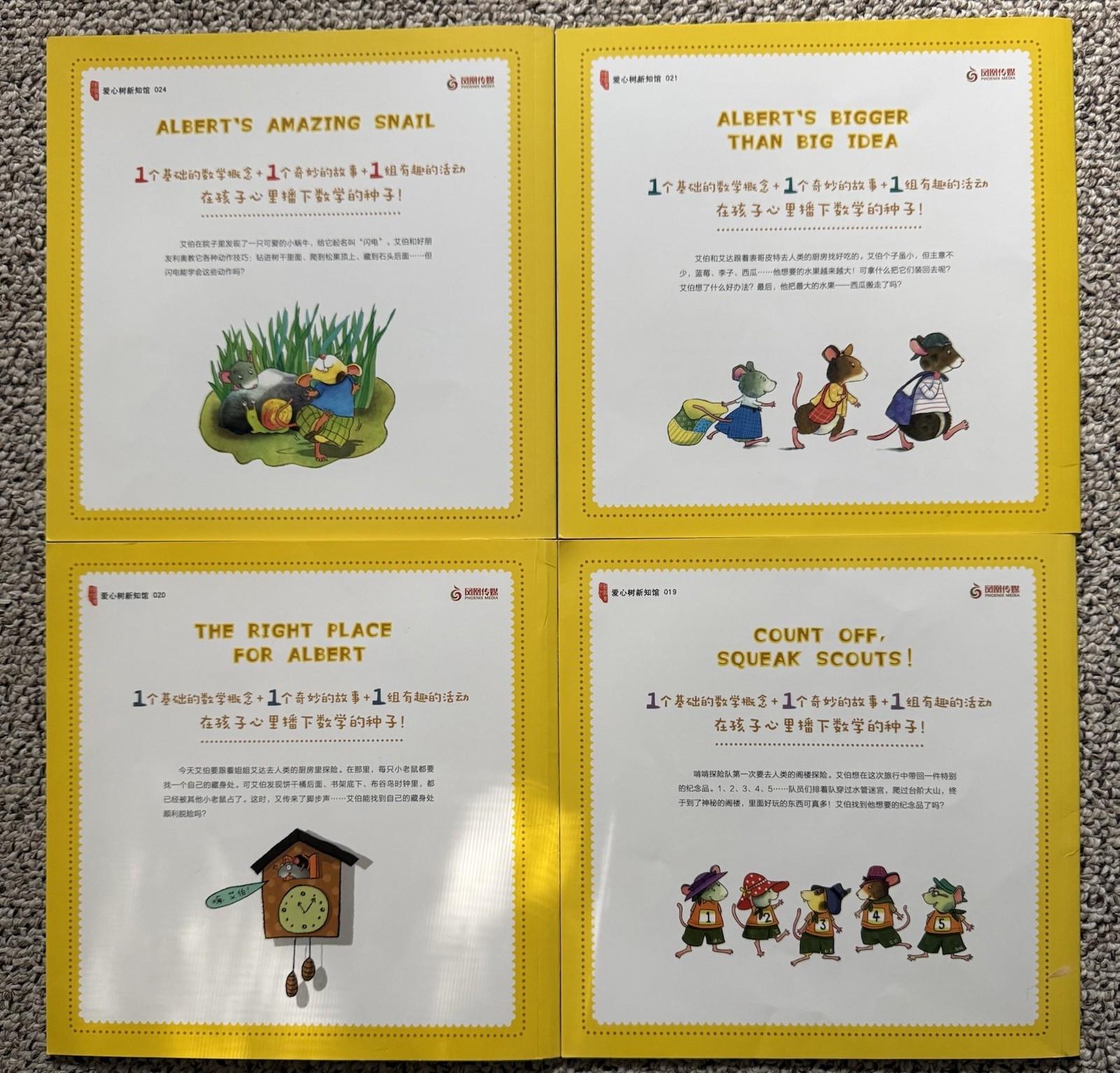 中文数学启蒙|桥梁《鼠小弟爱数学》Chinese Math Picture Books 10本整套 第一套 4-6 岁|几乎全新