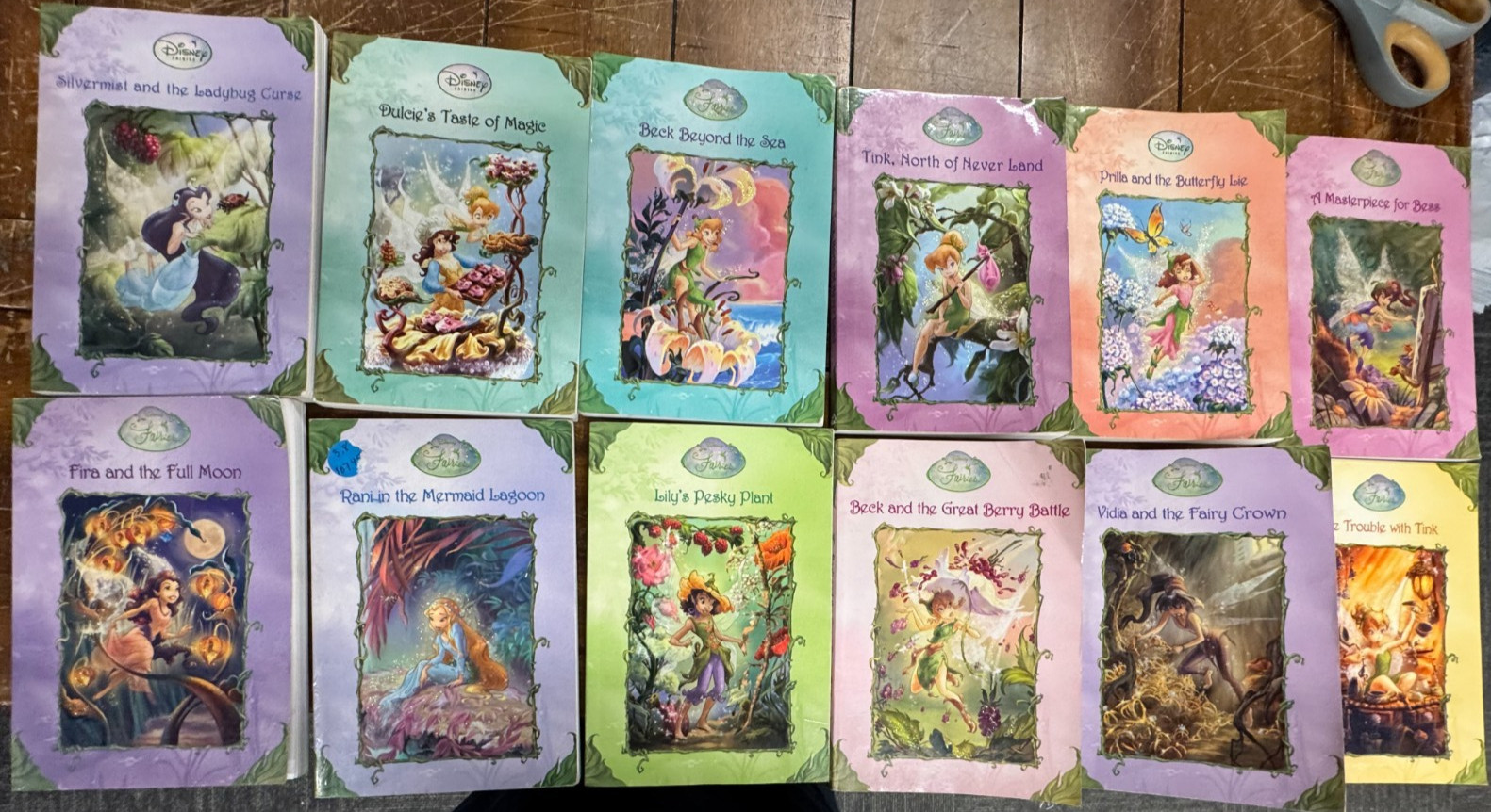 lot of 12 Tales of Pixie Hollow Disney Fairies books 1-12
