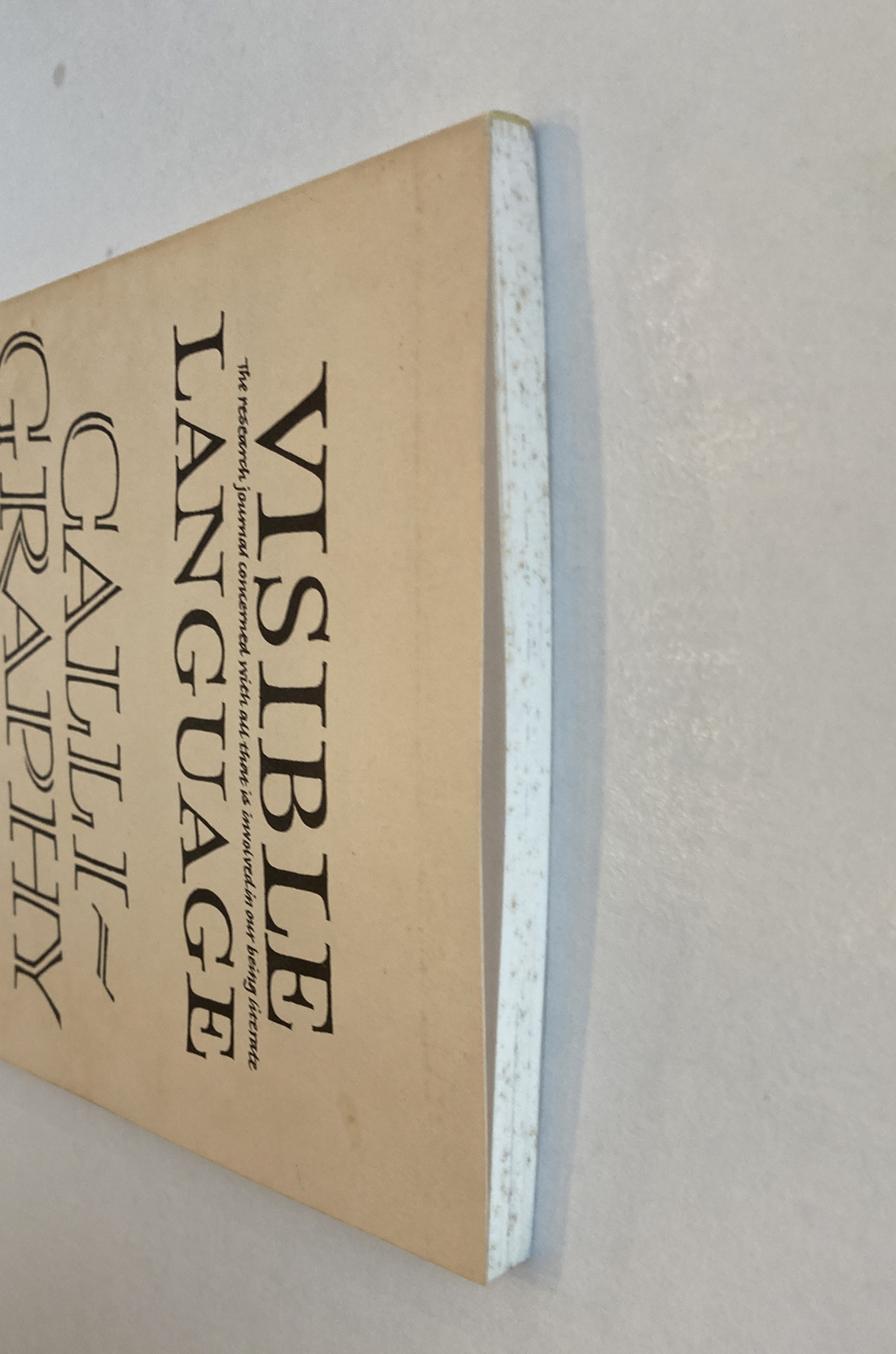 Visible Language journal Calligraphy Special Issue Volume XVII Number 1 1983