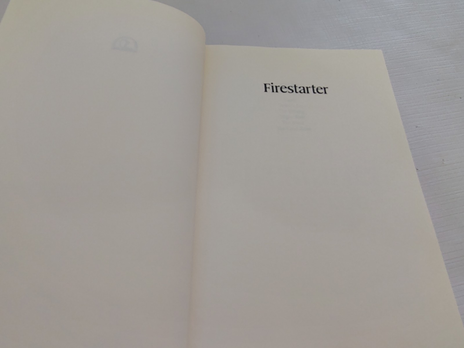 Stephen King – Firestarter- Hardcover – First Edition The Viking Press 1980