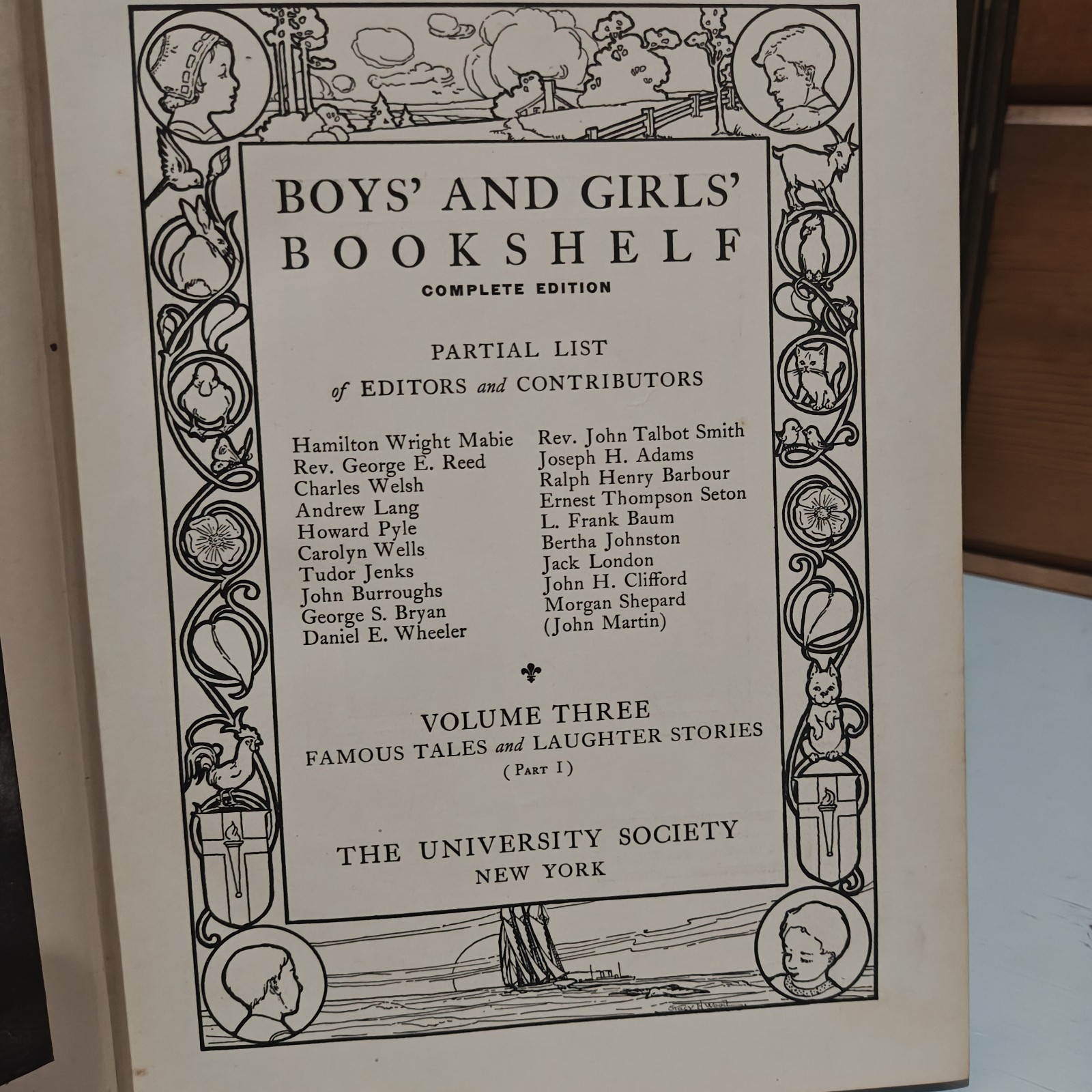 Lot of 9 Boys and Girls Bookshelf Volumes 2 3 8 11 12 14 15 17 19 Antique 1910
