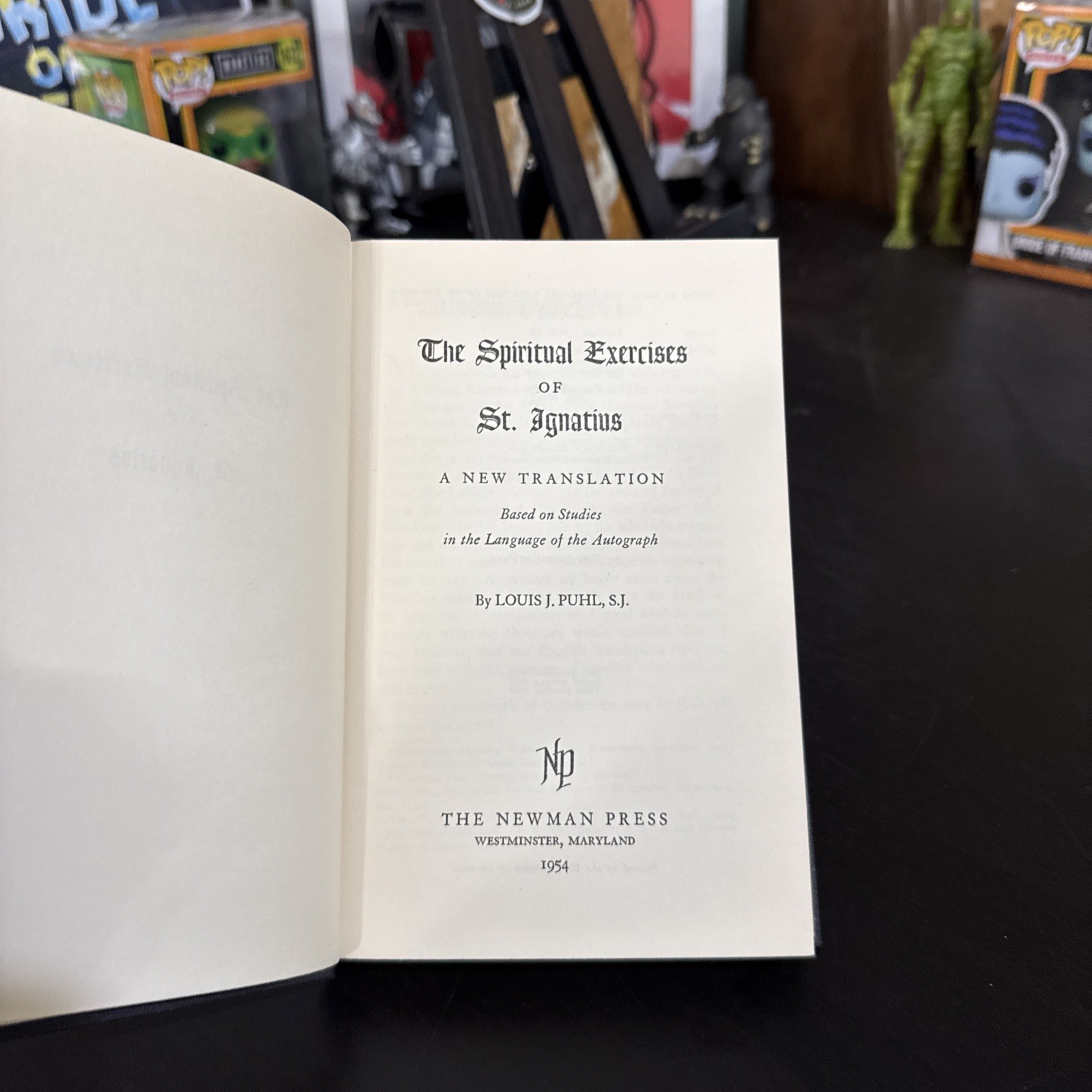 The Spiritual Exercises of St. Ignatius 1954 Vintage HC Catholic Newman Press