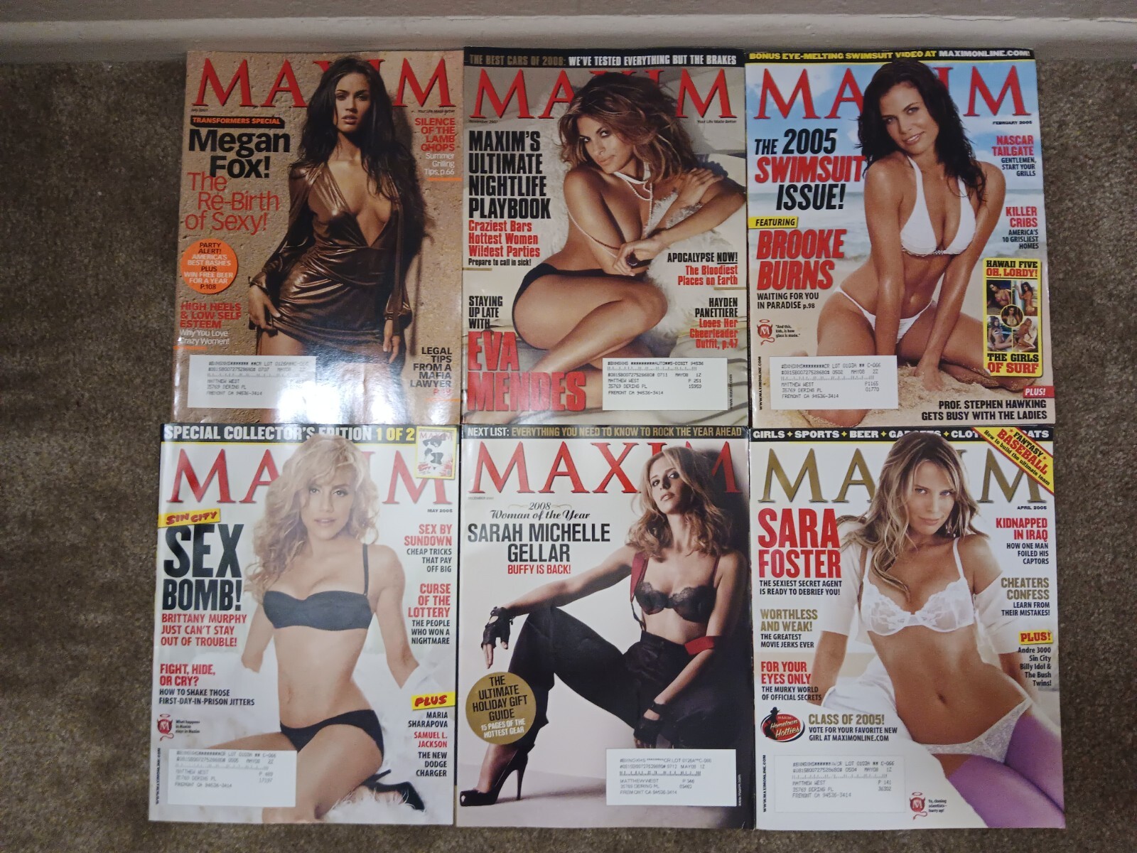 MAXIM Magazines, Lot of 10 Issues