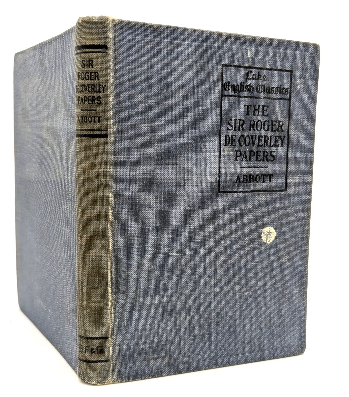 1906 The Sir Roger De Coverley Papers, The Lake English Classics by H. Abbott HC