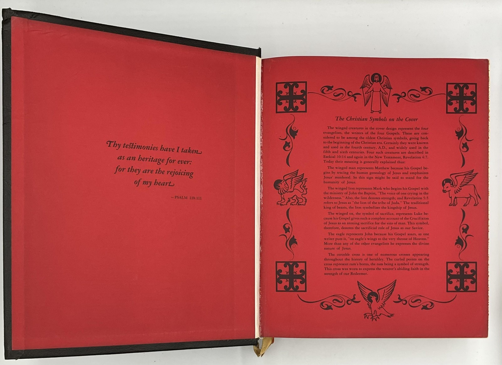 Holy Bible Family Heritage Edition King James Version Illustrated HC Black