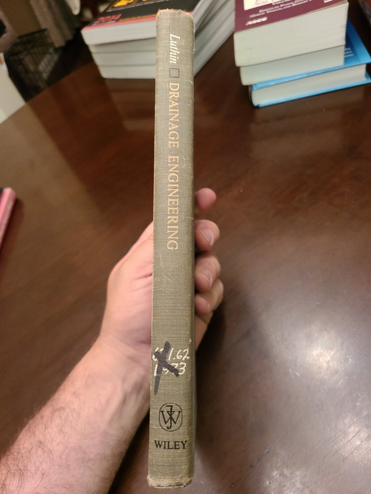DRAINAGE ENGINEERING By James N. Luthin – Hardcover, 1966, Ex Library