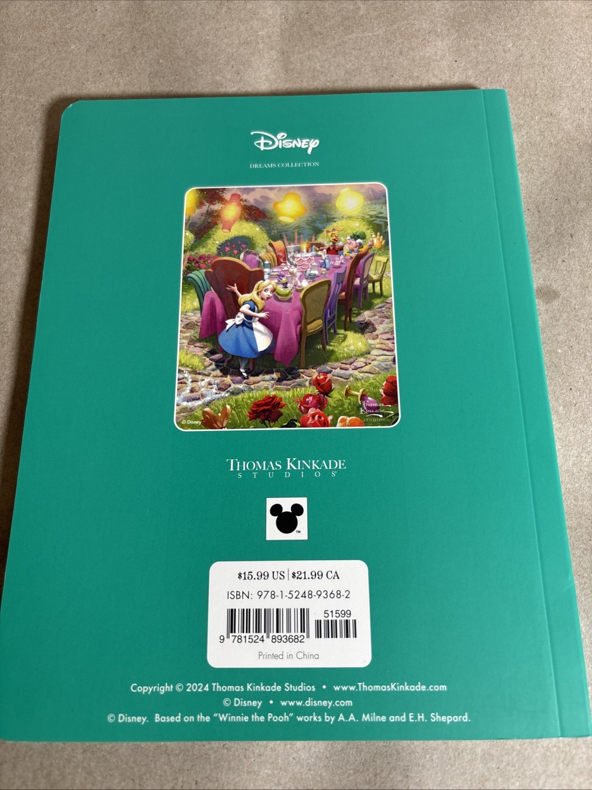 Disney Dreams Collection Thomas Kinkade Studios Celebrations Coloring Book