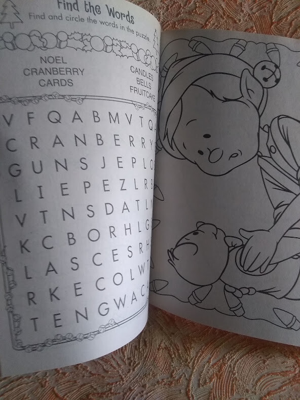 Kids Giant 160 Pages Holiday Coloring Activity Book Games