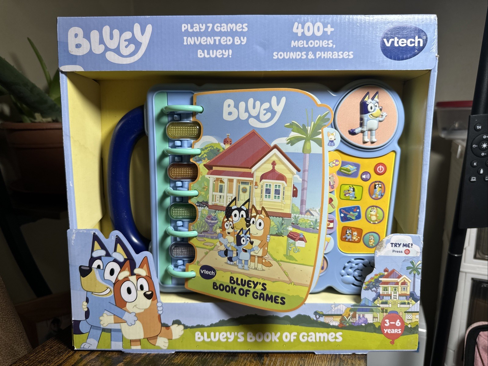 NEW VTech Bluey’s Book of Games: Interactive Learning & Play for Kids 3-6