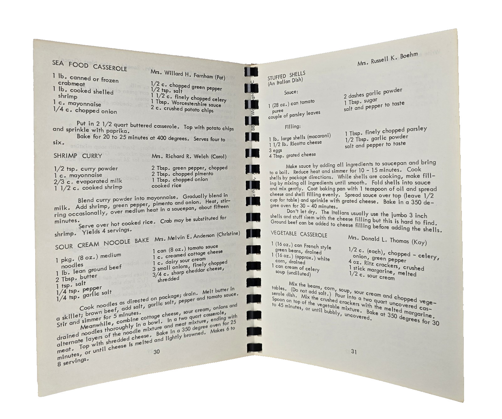 1975 Navy Medical Service Coprs Wives Club Cookbook Washington DC 62 Pages