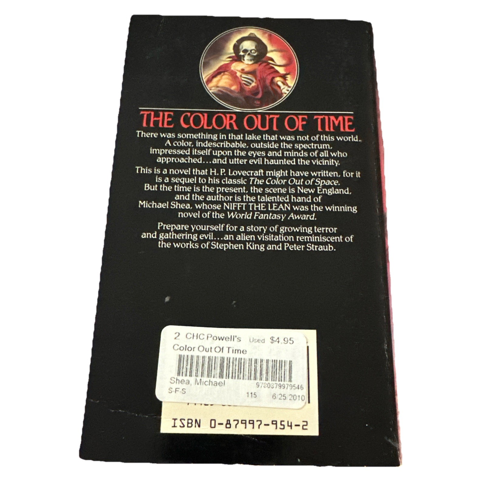 The Color Out of Time by Michael Shea – DAW Books First Printing Paperback 1984