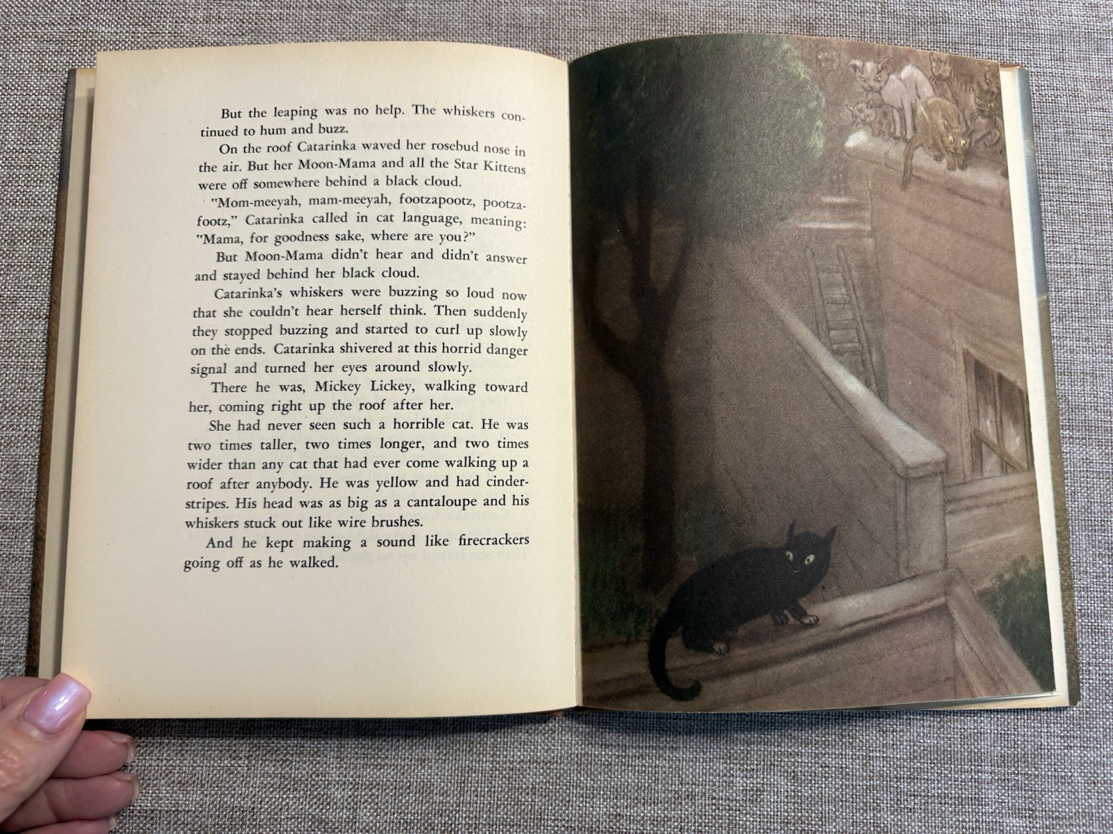 The Cat That Jumped Out of the Story Ben Hecht 1947 HC/DJ Children Book 1st Ed.
