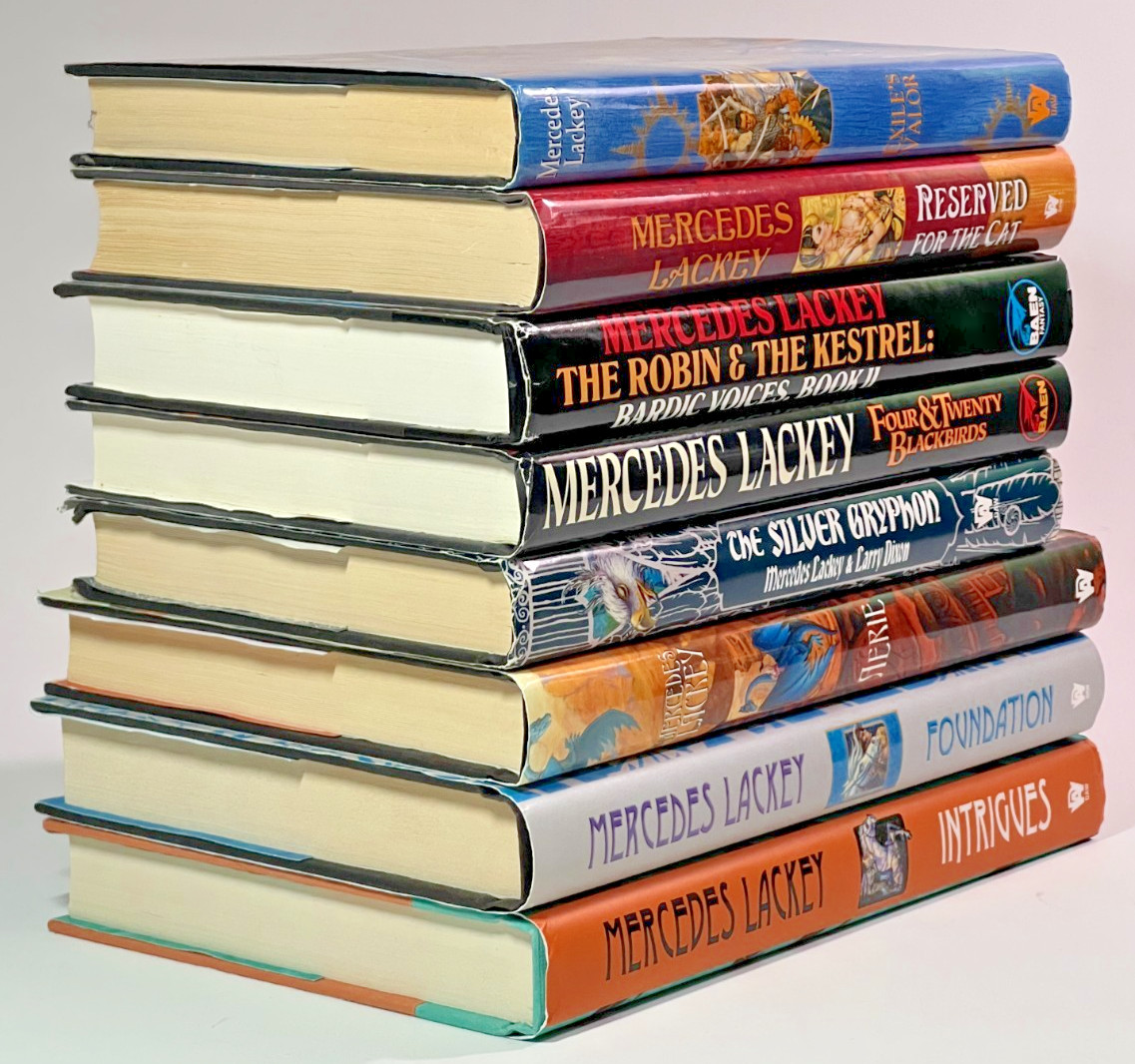 Mercedes Lackey Hardcover Fantasy Book Lot 8 Bardic Voices Collegium Chronicles