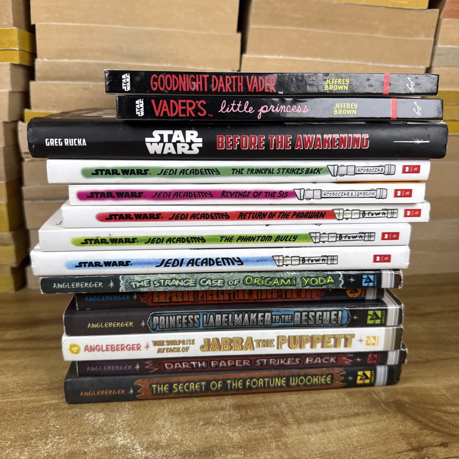 Star Wars Jedi Academy + Origami Yoda Series Book Lot – 14 Books – Mixed PB/HC