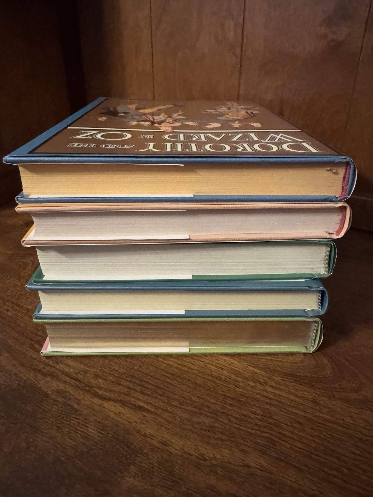 Wizard of Oz 5 Books of Wonder Lot Tik-Tok Patchwork Scarecrow, Ozma,Dorothy EUC