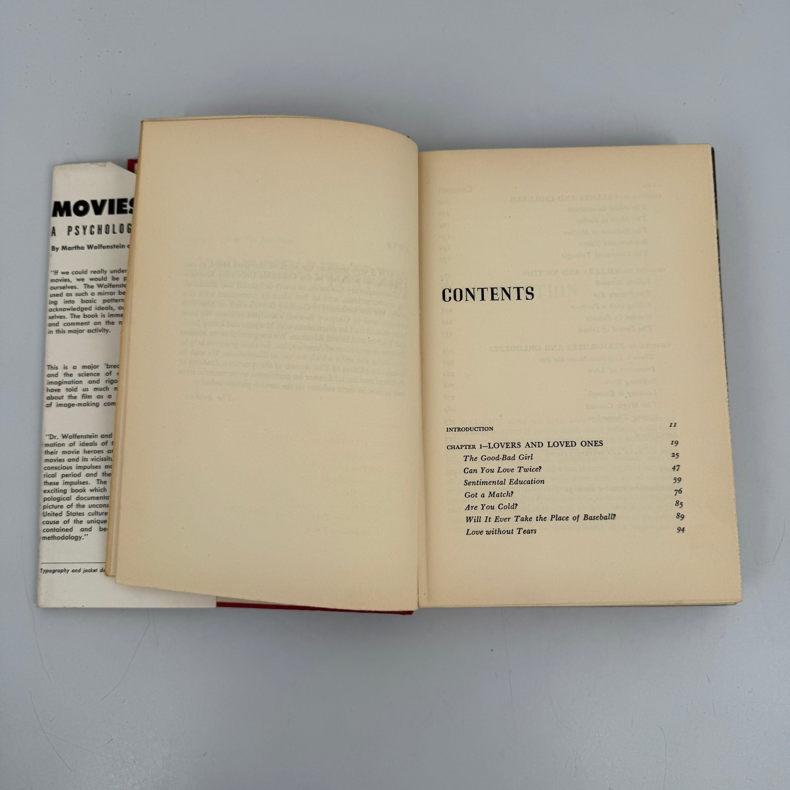 Movies A Psychological Study Wolfenstein Leites 1950 Vintage Free Press