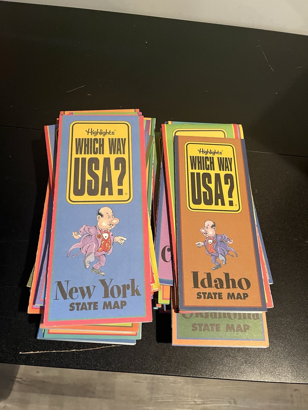 VTG Highlights Which Way USA? 50 State Puzzle Books/Maps Travel Learn Geography