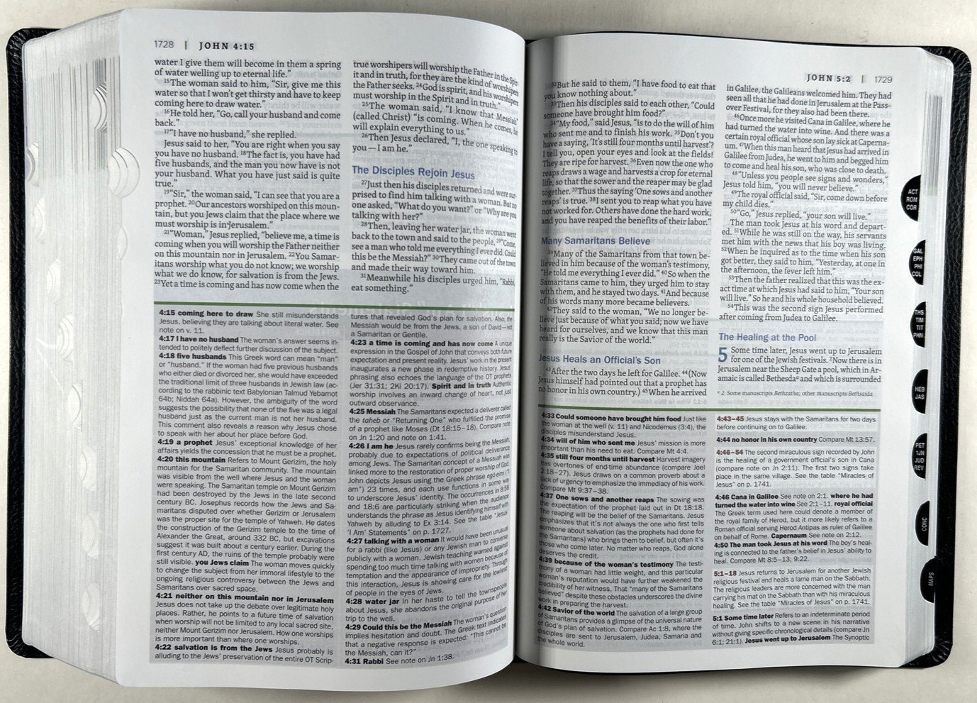 NIV Faithlife Illustrated Study Bible Black Premium Bonded Leather Indexed LNOB