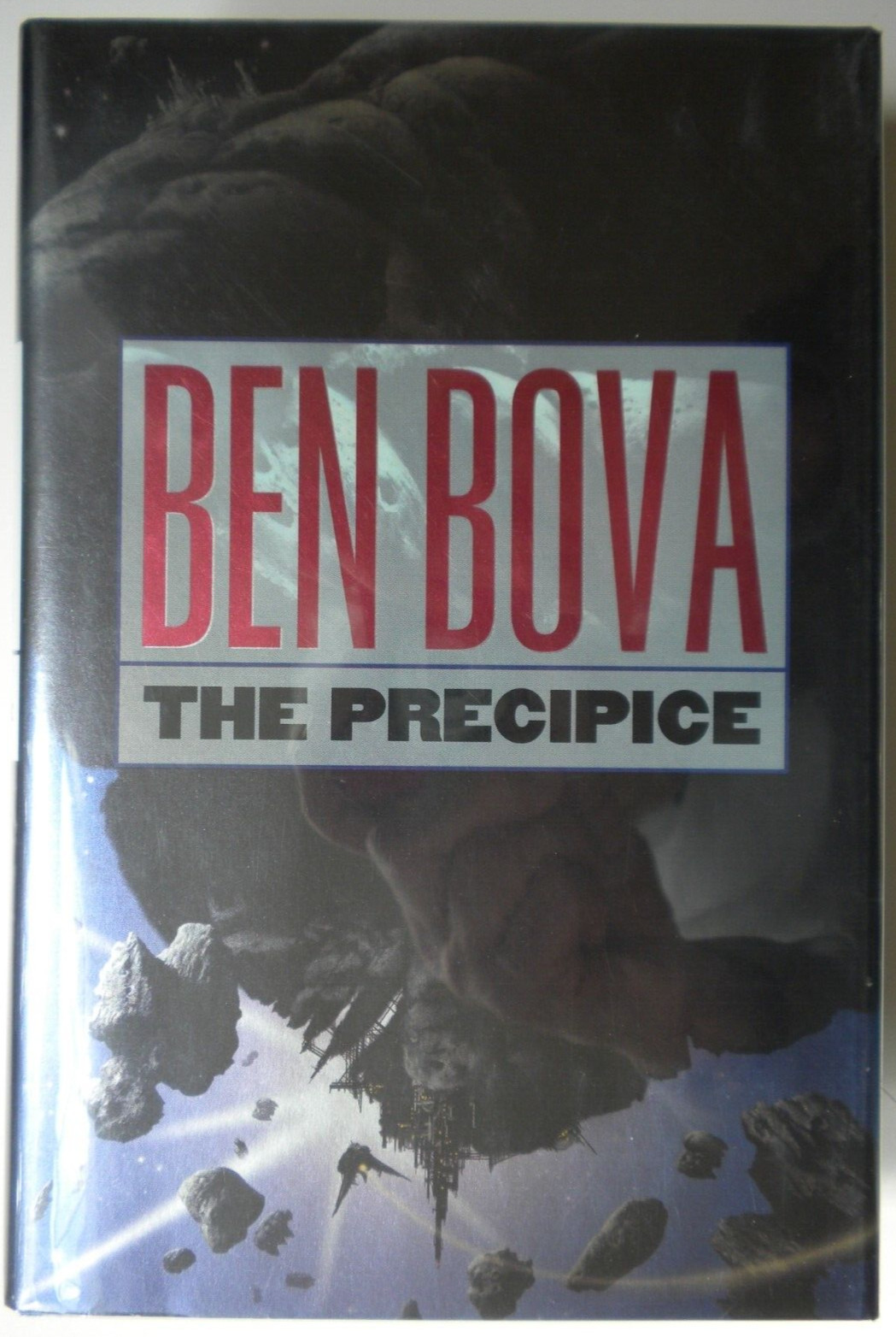 *SIGNED* BEN BOVA high grade 2001 collectible hardcover THE PRECIPICE 349 pages