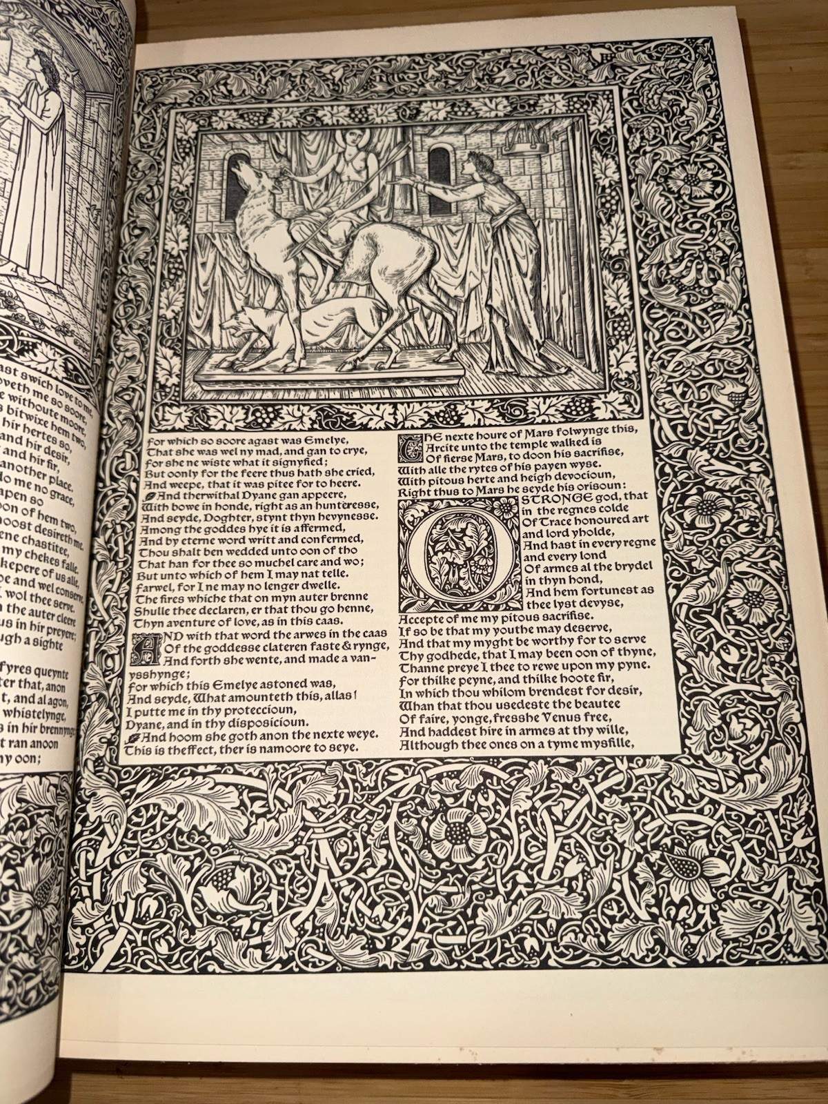 1958 Works of Geoffrey Chaucer Kelmscott Chaucer Facsimile William Morris Burn