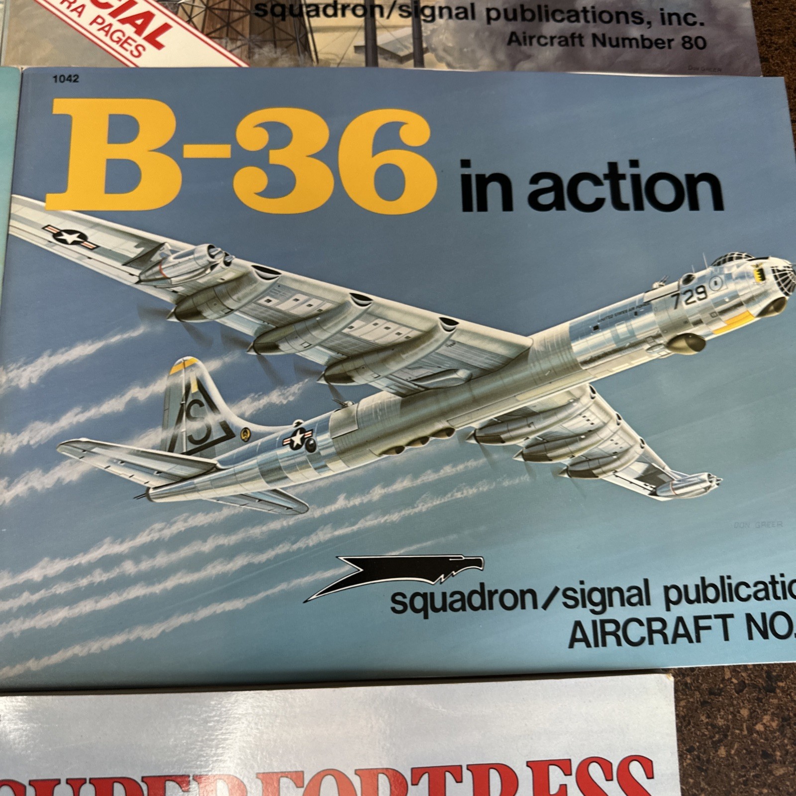 Lot of 6 Squadron Signal Bomber Books B-17 B-24 B-25 B-29 B-36 B-52 – 1970s 80s