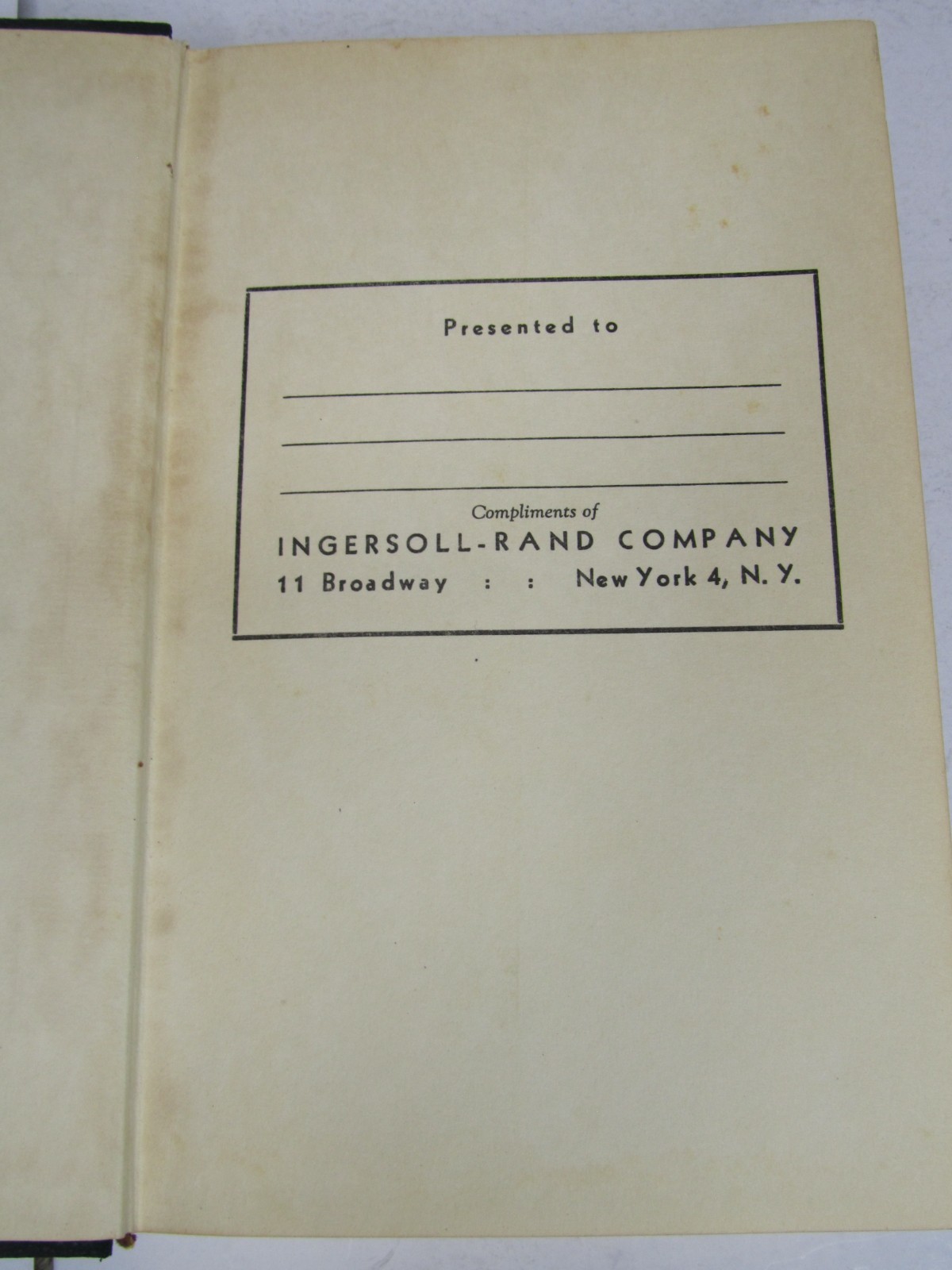 Vintage 1939 Compressed Air Data O’Neil Handbook Pneumatic Engineering 5th Book