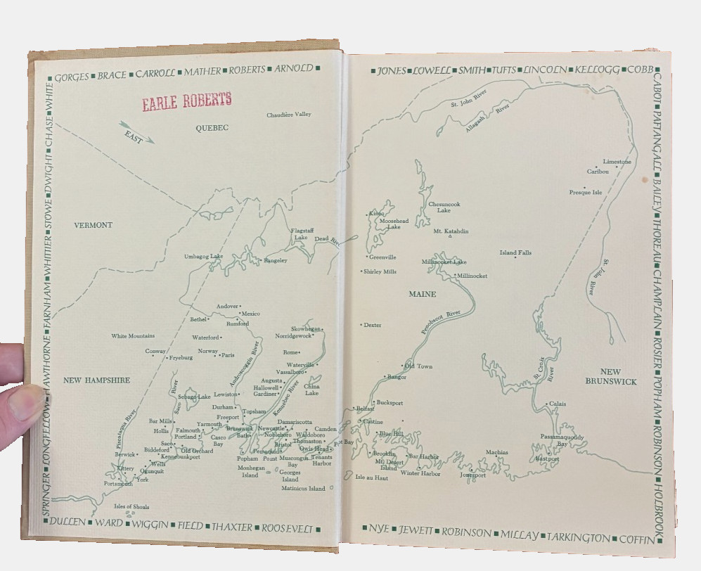Maine A Literary Chronicle W.Storrs Lee Hardcover 1968 Story of Maine