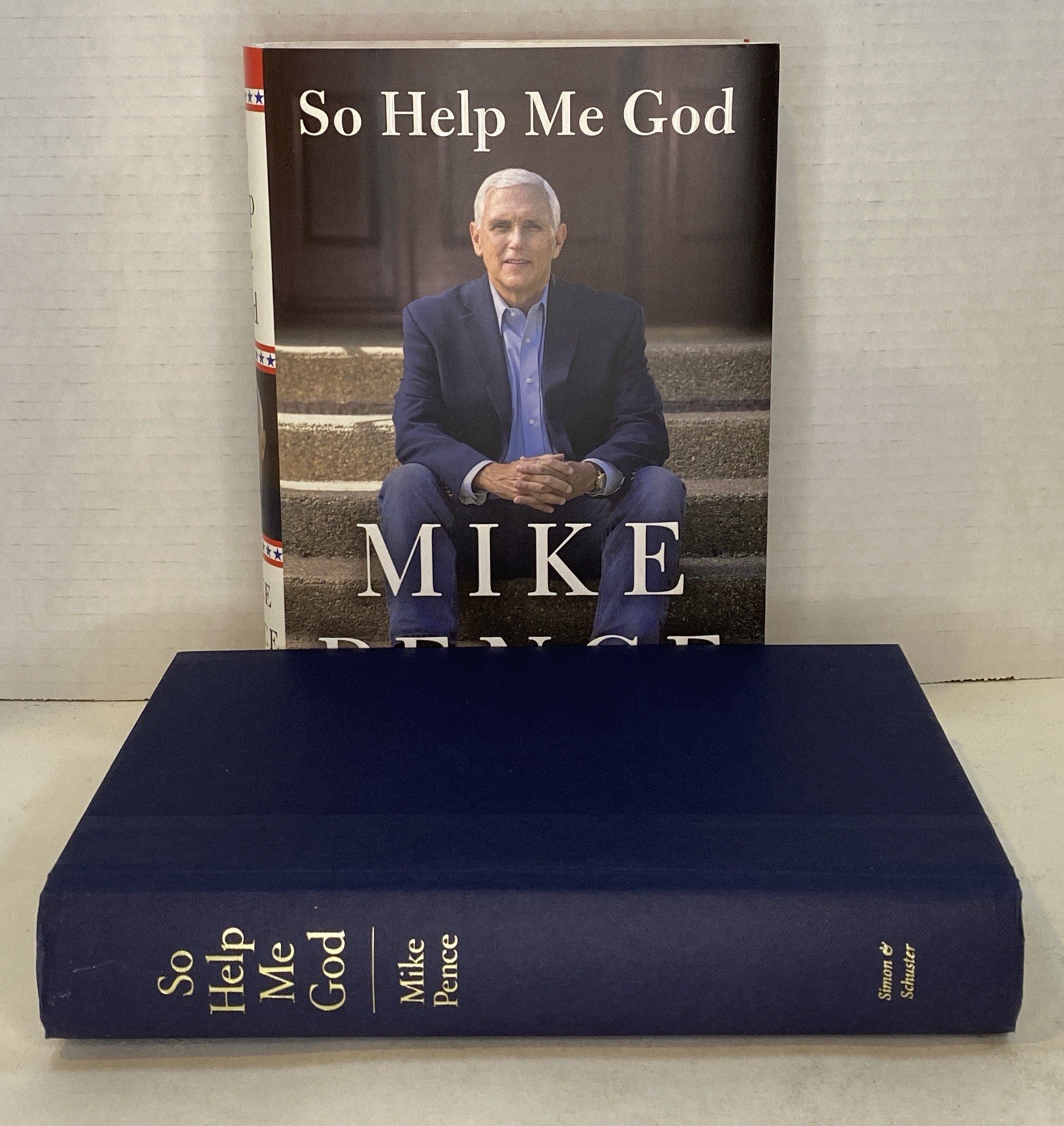 SIGNED Mike and Karen Pence books lot of 3 So Help Me God + 2x Marlon Bundo