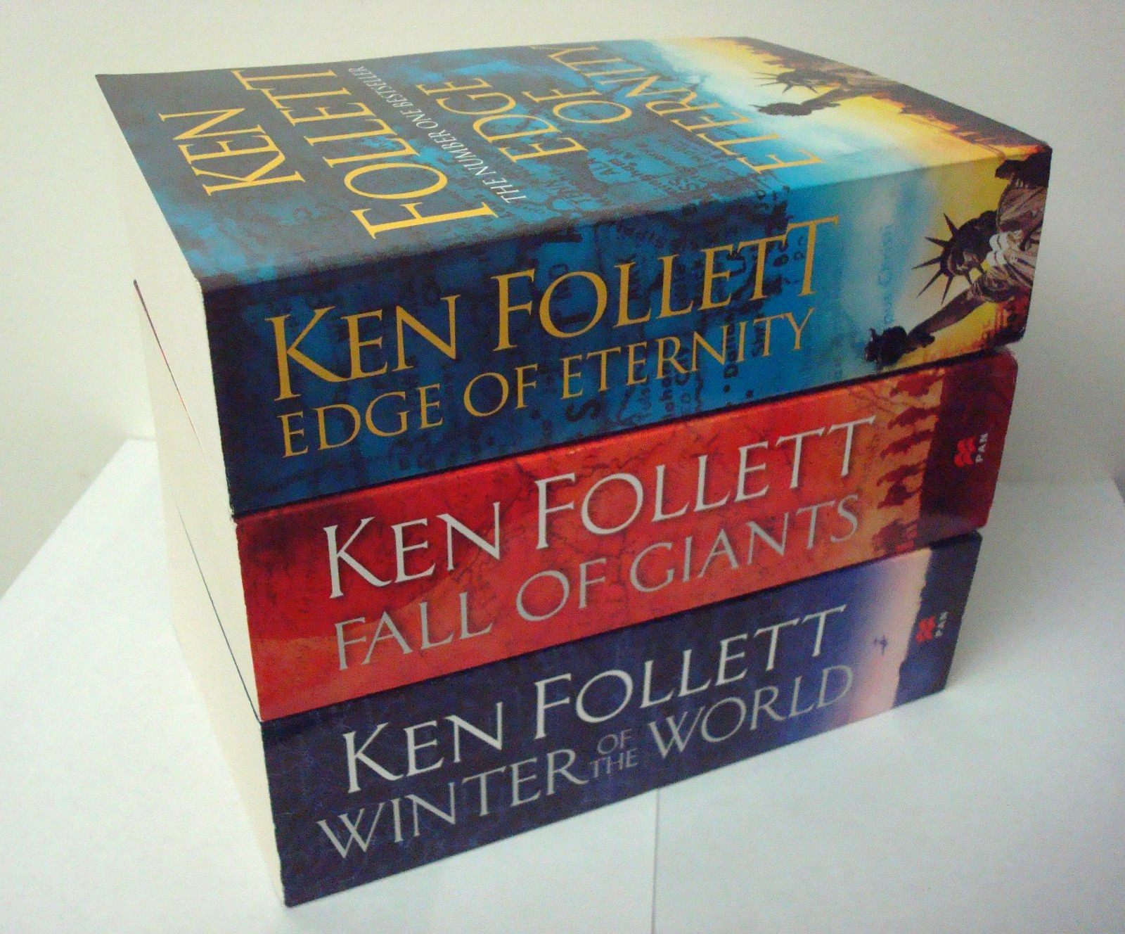 Ken Follett Century Trilogy Series Collection 3 Books Giants, Eternity, World