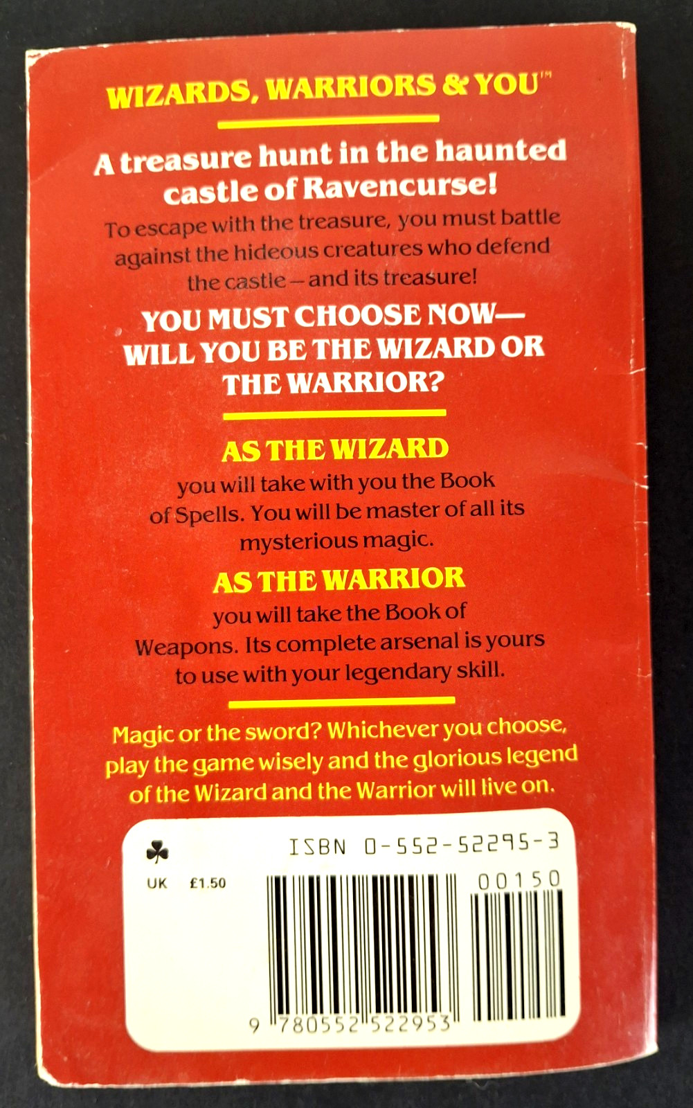 Wizards Warriors and You #5: The Haunted Castle of Ravencurse RPG UK Import CYOA