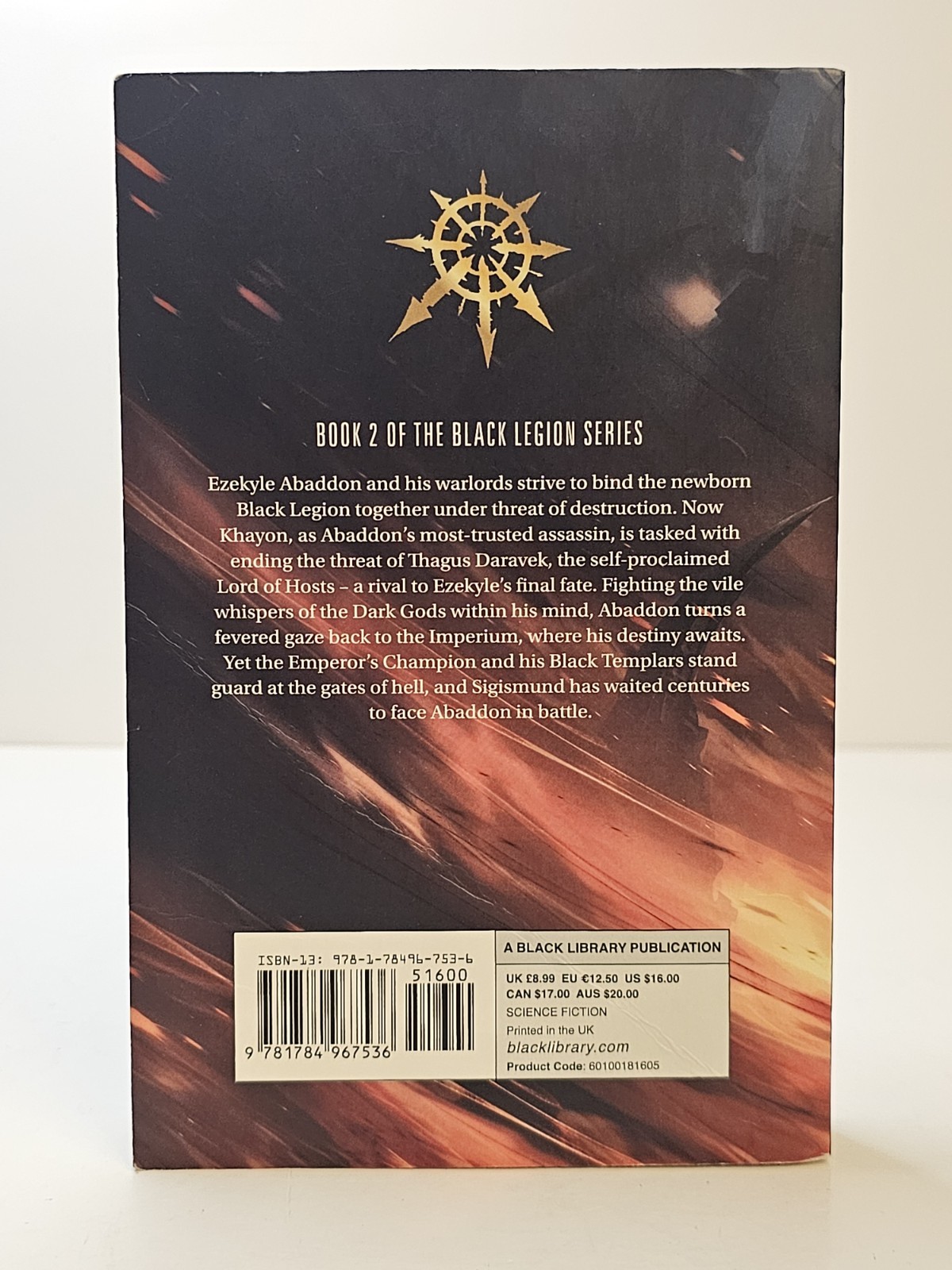 Black Legion by Aaron Dembski-Bowden (2018, Trade Paperback) EXCELLENT CONDITION