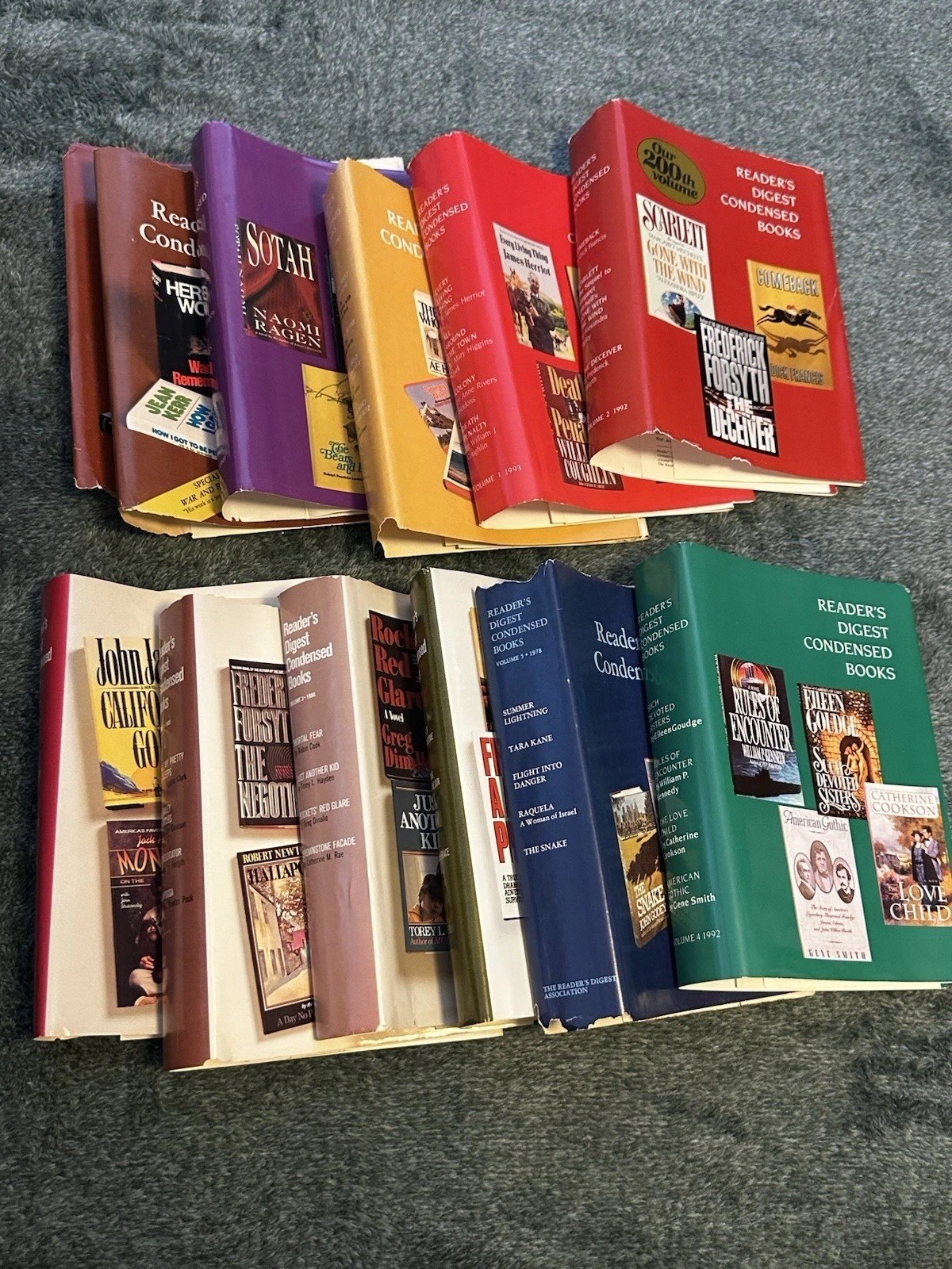 Lot Of 17 Readers Digest Condensed Books Mix Of 70s, 80s Through 90s EUC