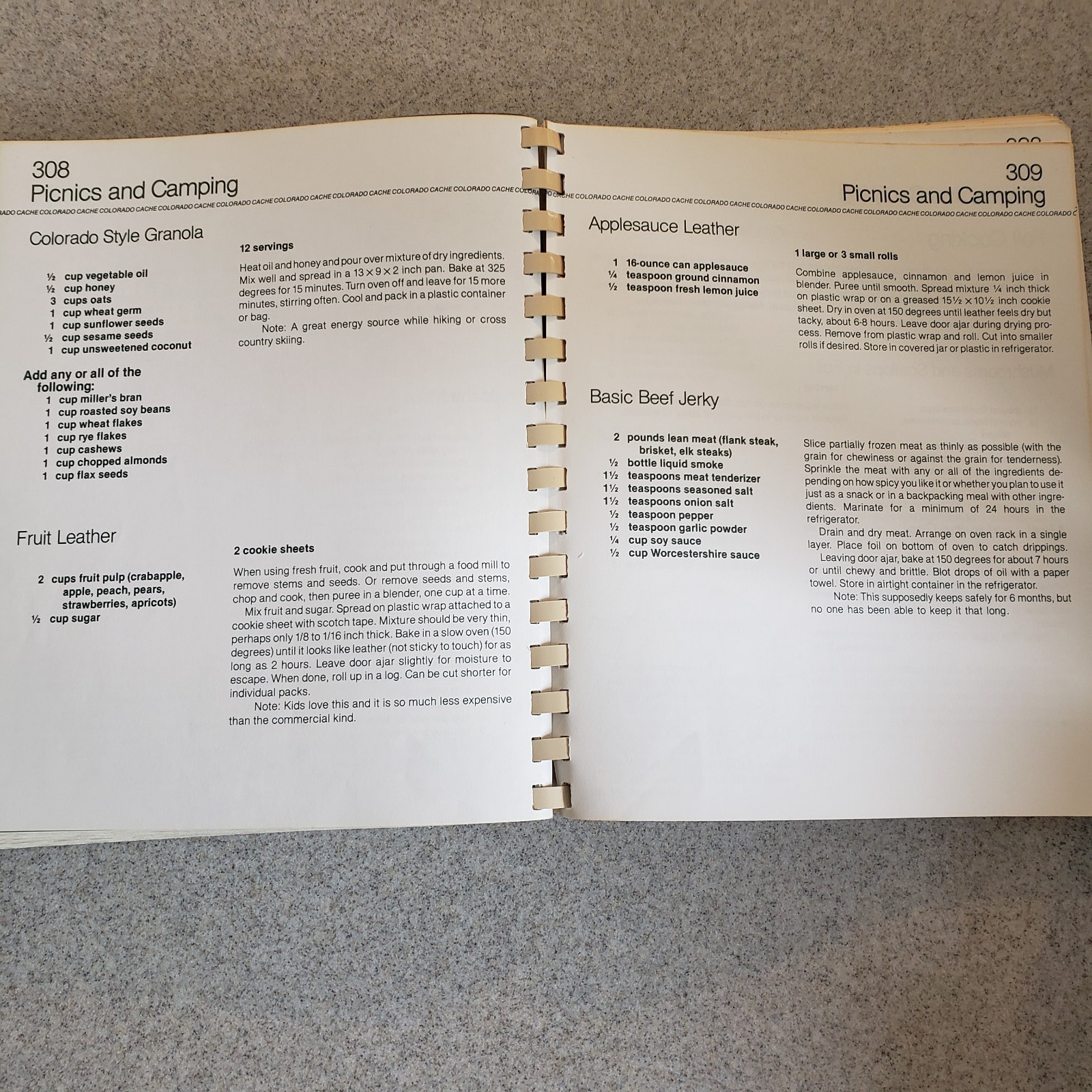 Colorado Cache Cookbook 430 Pages Great Book