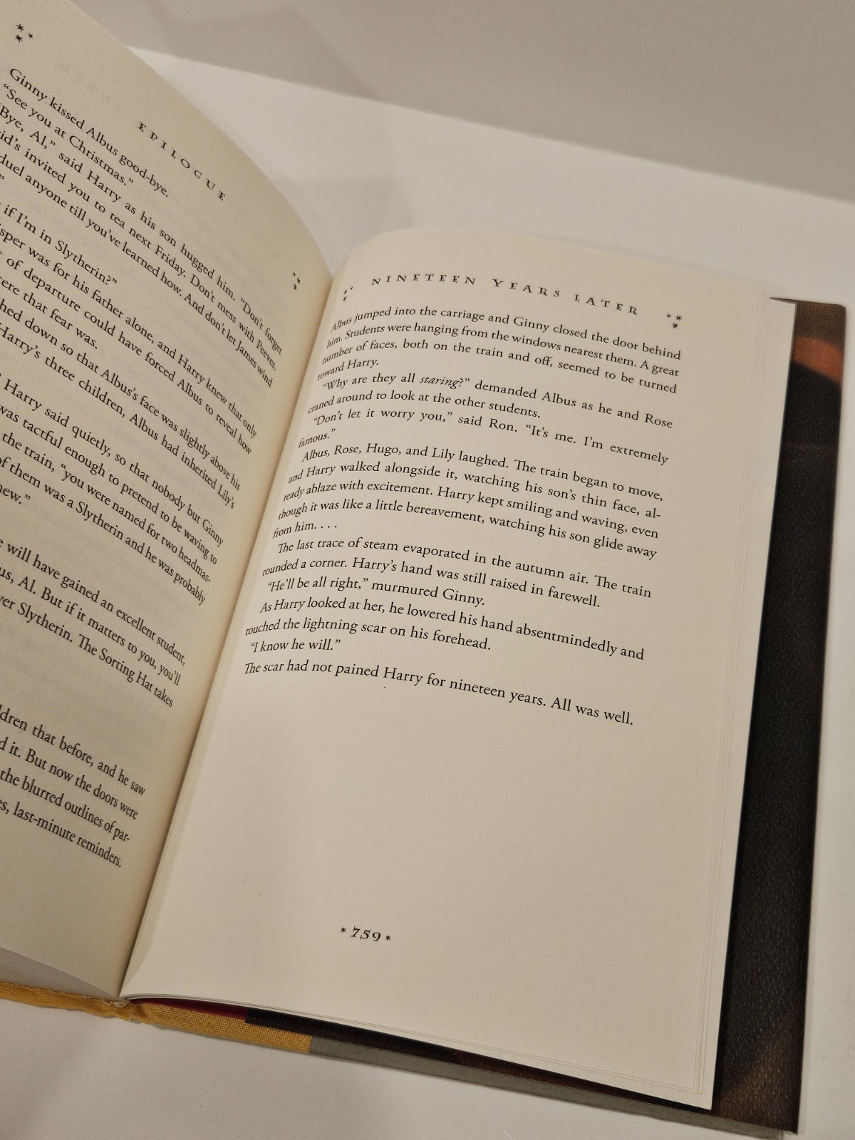 Harry Potter & The Deathly Hallows US 1st Edition Error Page 759, Uncommon