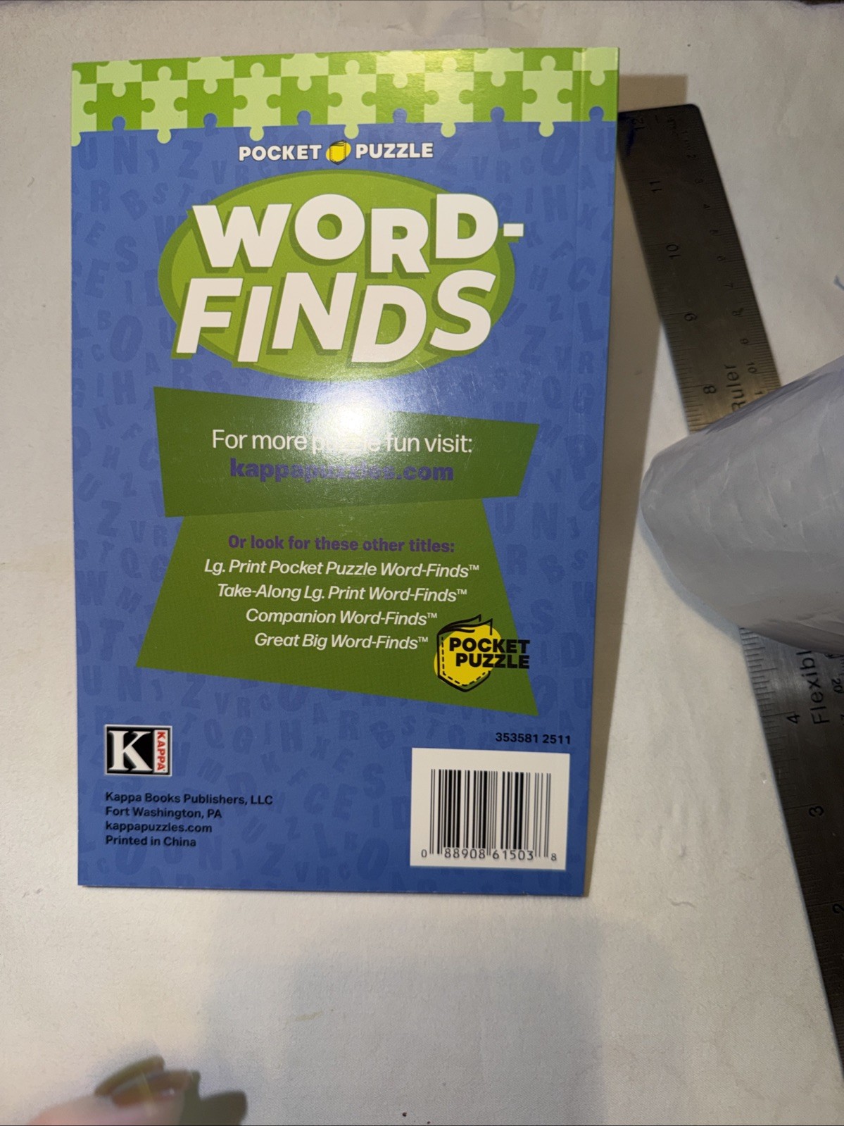 KAPPA Word-Find Pocket Puzzle Volume 267 Pages 130 W/ 58 Puzzles Large Print NEW