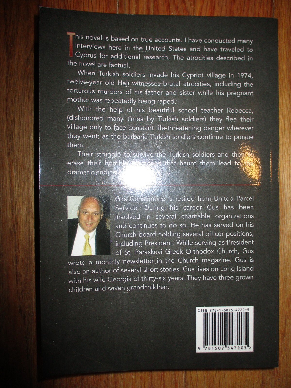 Escaping Cyprus – Paperback By Constantine, Gus – SIGNED