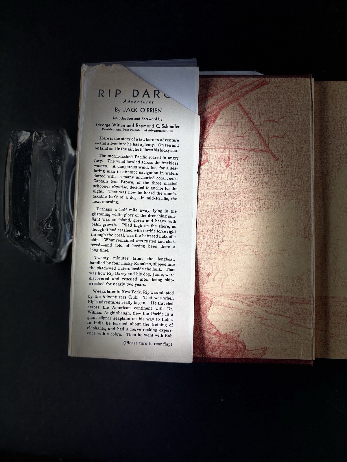 Rip Darcy Adventurer Jack O’Brien 1938 HC DJ John C Winston Illustrated