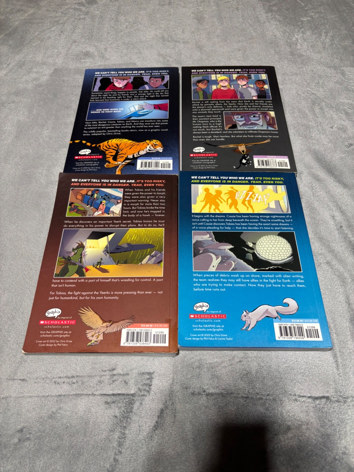 Animorphs Graphic Novel Series By K.A. Applegate Books 1-4 Lot