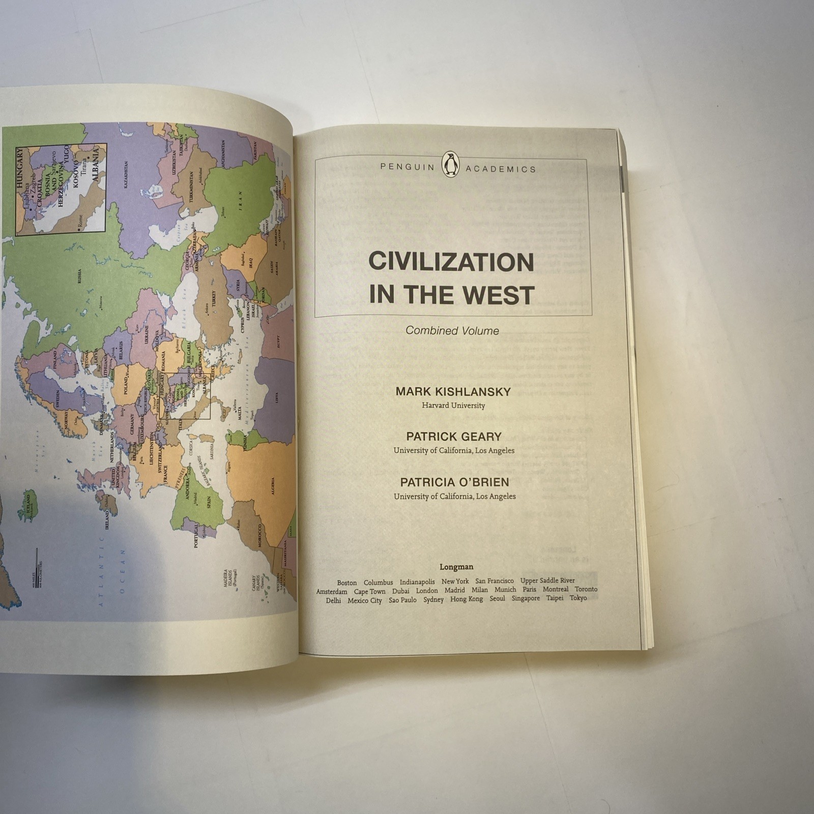 Civilization In The West Combined Vol. Penguin Academics/Pearson 2010 *EXAM COPY