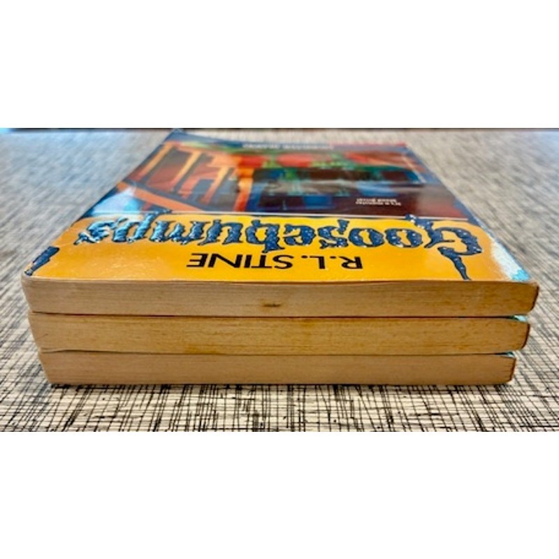 R.L. Stine Goosebumps Monster Blood Trilogy Book Lot #3 #18 #29 First Editions