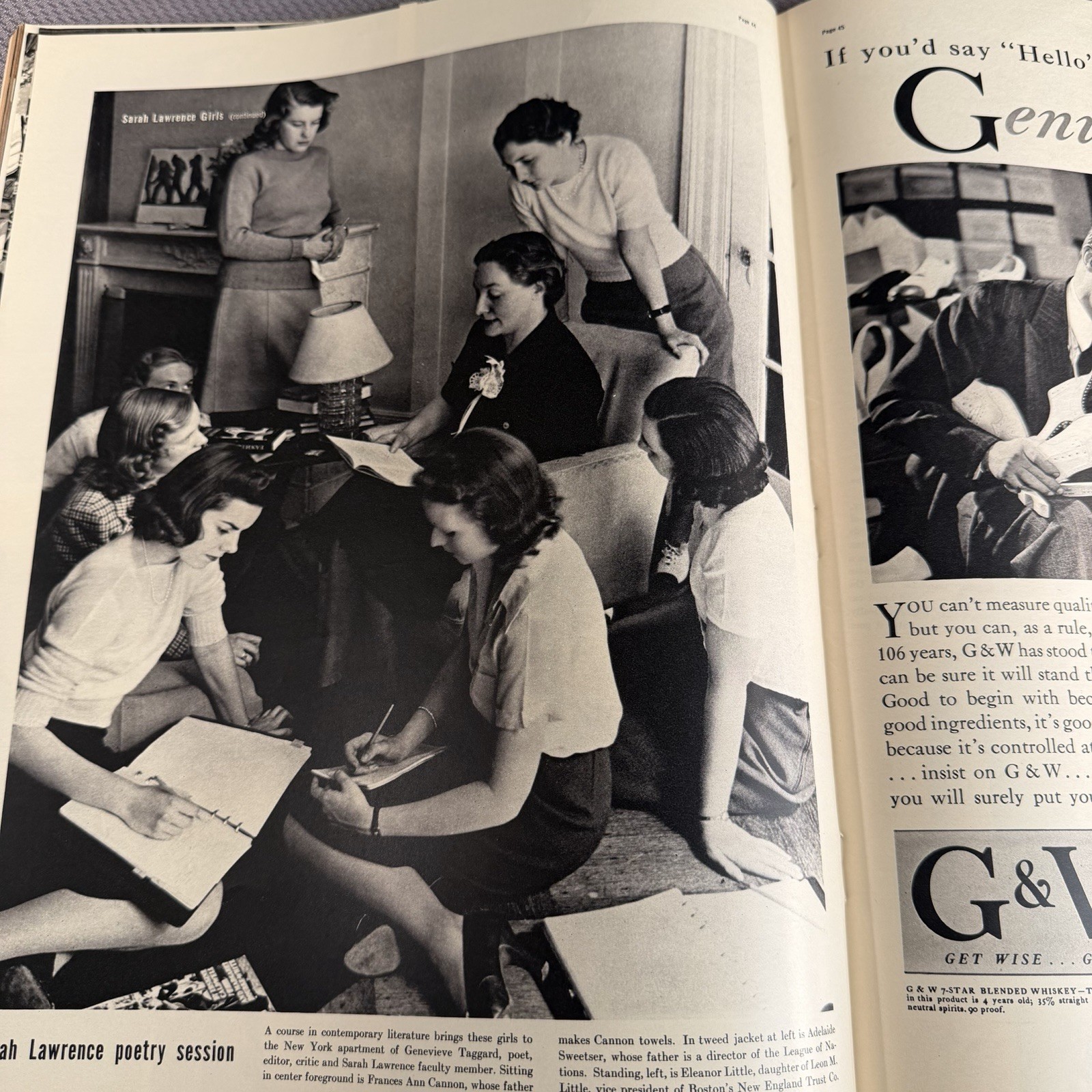 Vintage Life Magazine June 1938 VOL 4 #23 College Vassar Sarah Lawrence Youth