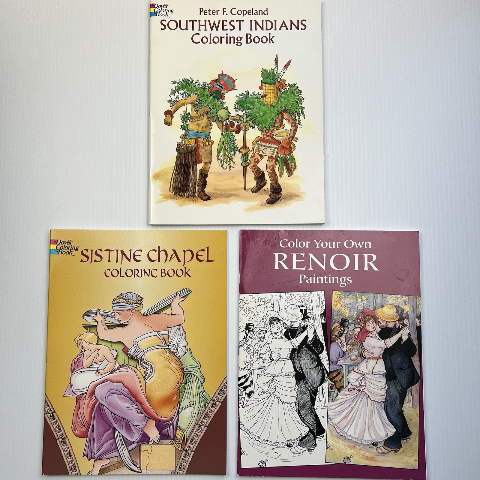 Set of 3 Specialty Vintage Coloring Books (1990’s – Early 2000’s) Art Teachers