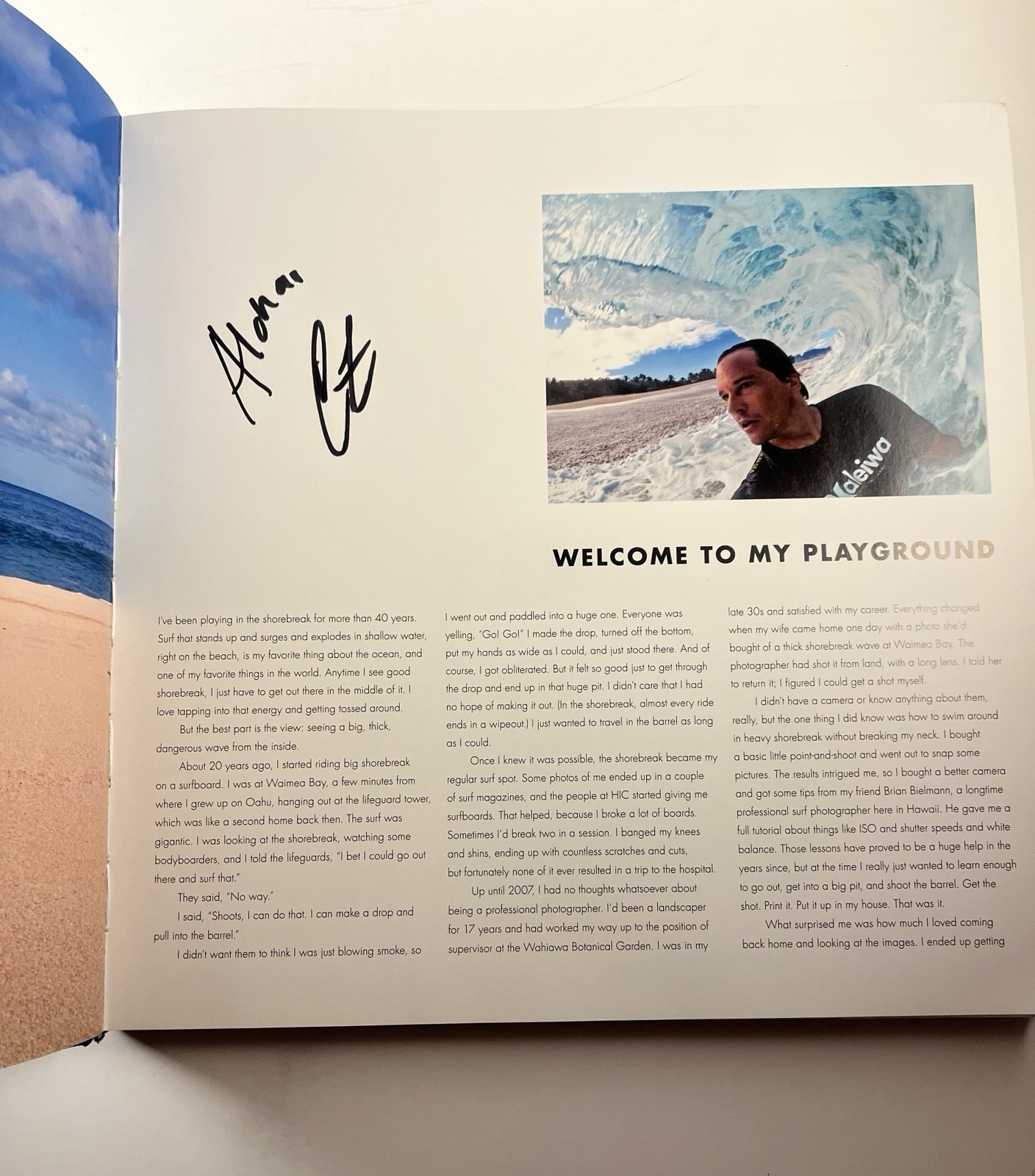SIGNED Clark Little Shorebreak Hardcover Book – First Edition – Surf Photography