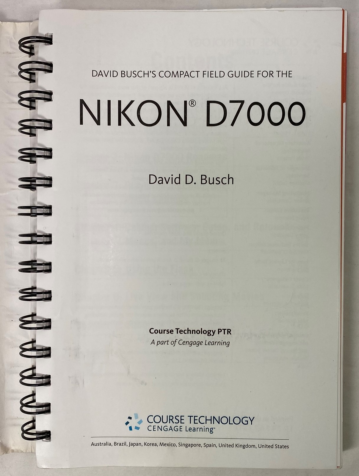 David Busch’s Compact Field Guide for the Nikon D7000 by David D. Busch, 2012 PB