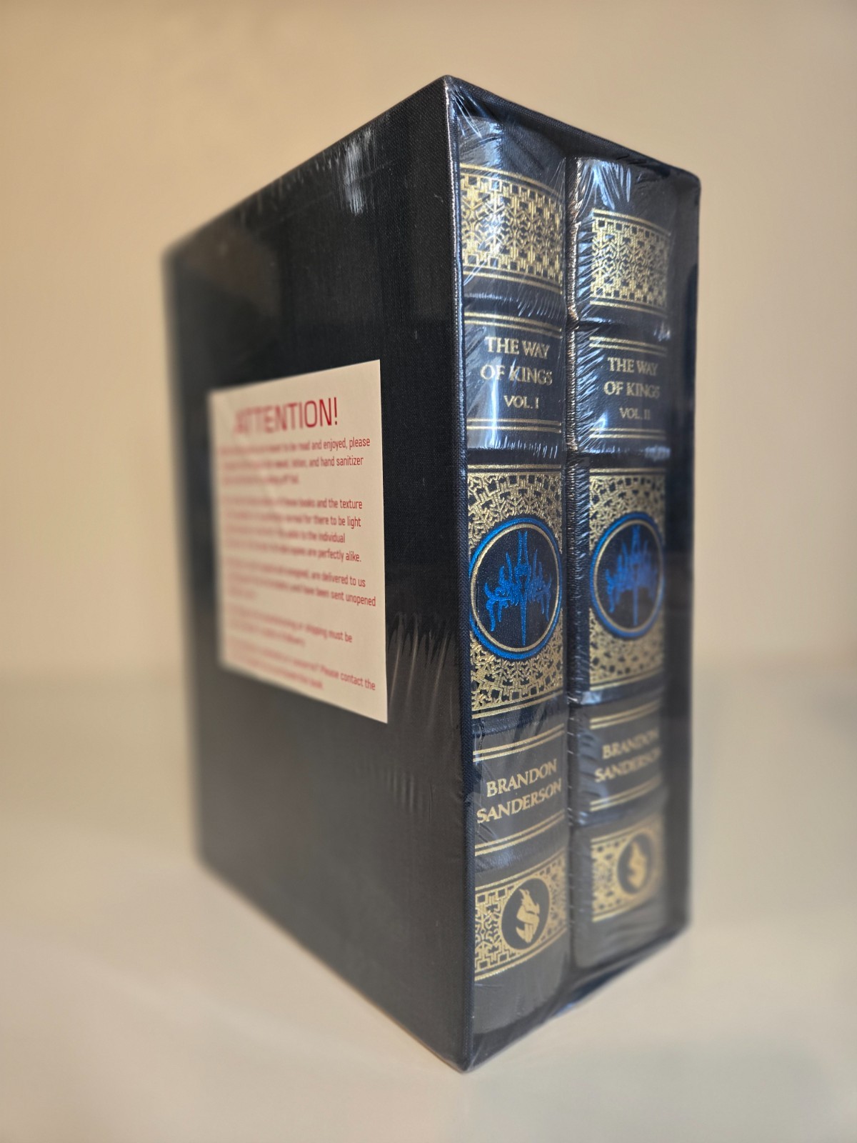 NEW/SEALED The Way of Kings TWOK Vol. I & II Leatherbound by Brandon Sanderson