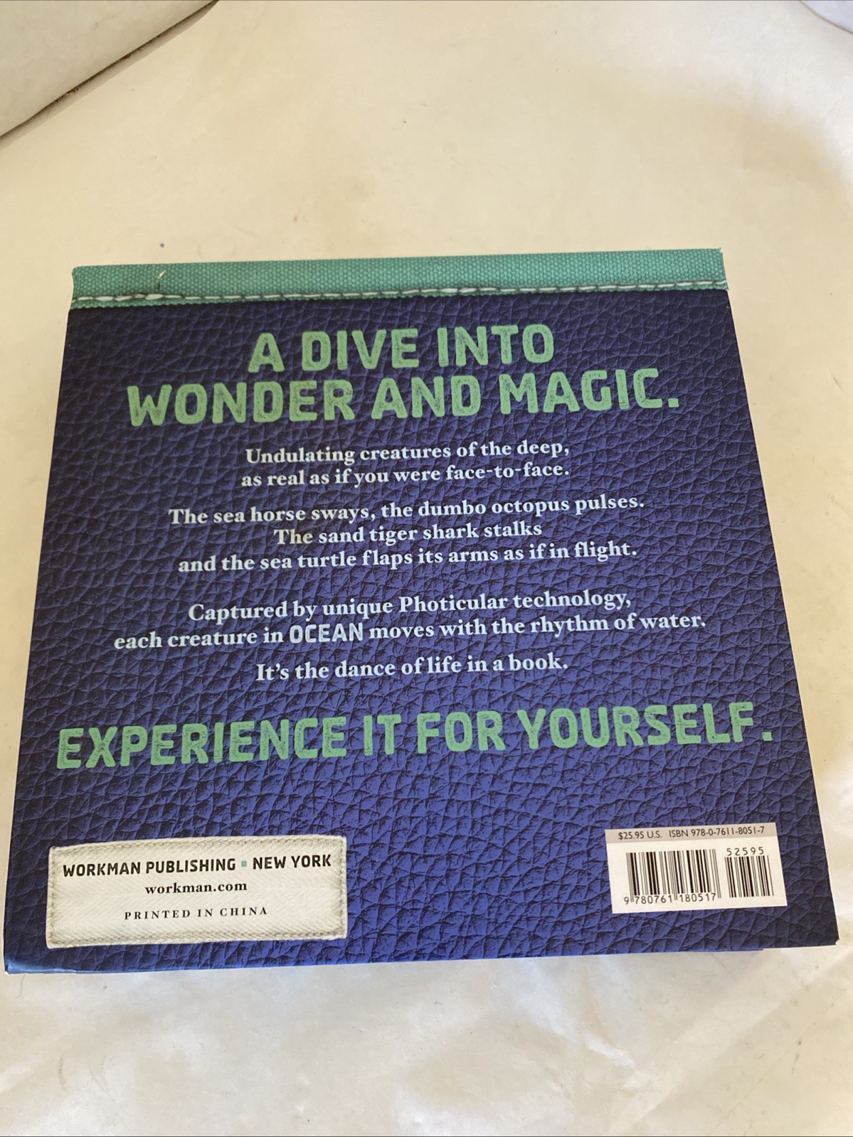 Ocean : A Photicular Book by Carol Kaufmann and Dan Kainen (2014, Hardcover)