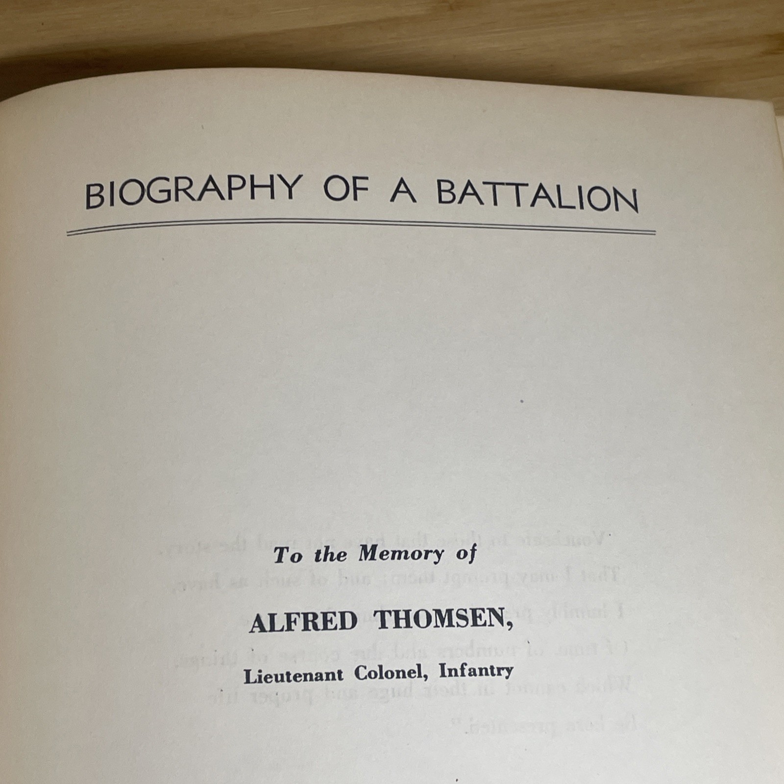 Biography Of A Battalion hardcover by James A Huston vintage book